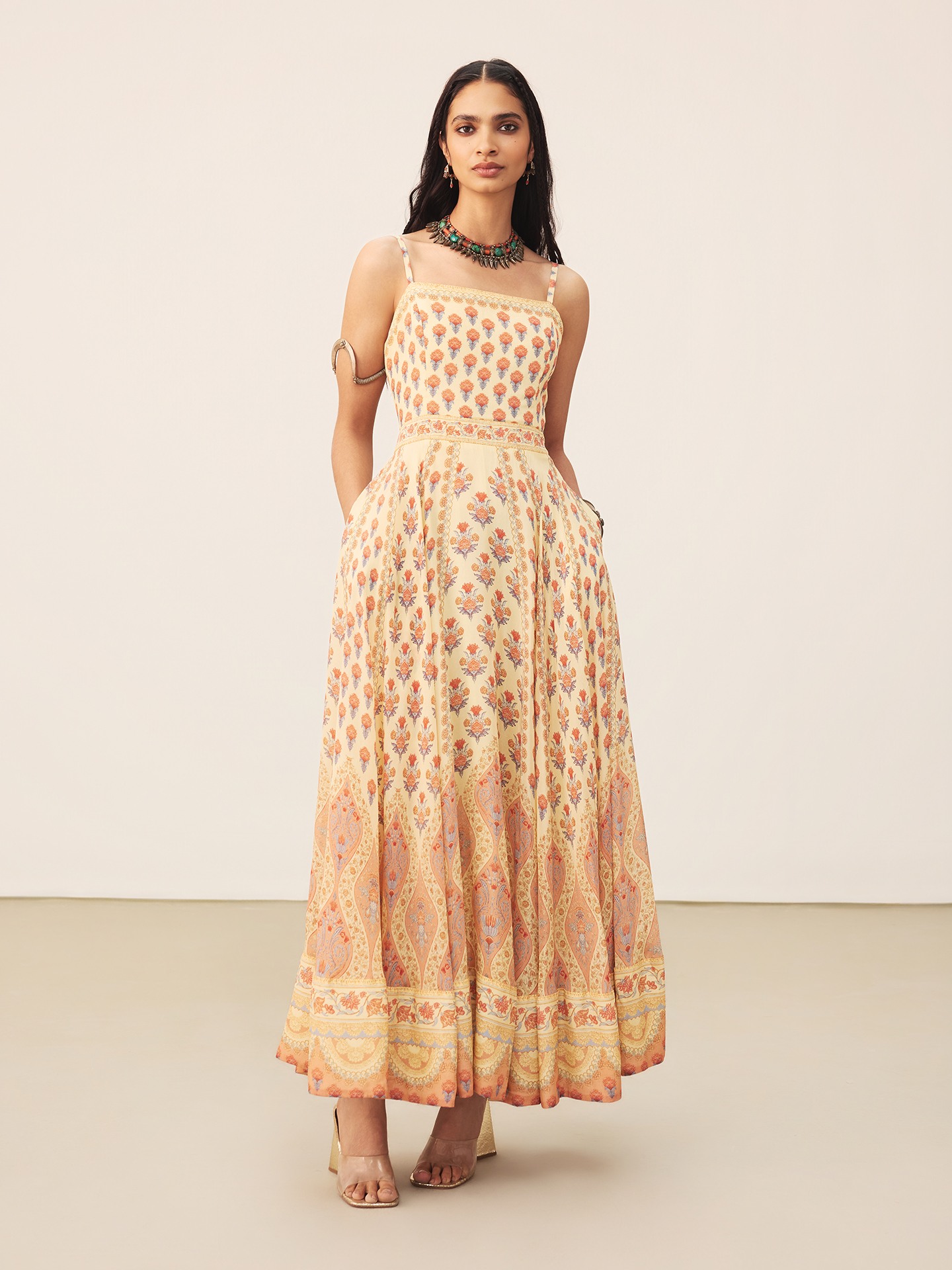 Ecru Amaraa  Long Dress