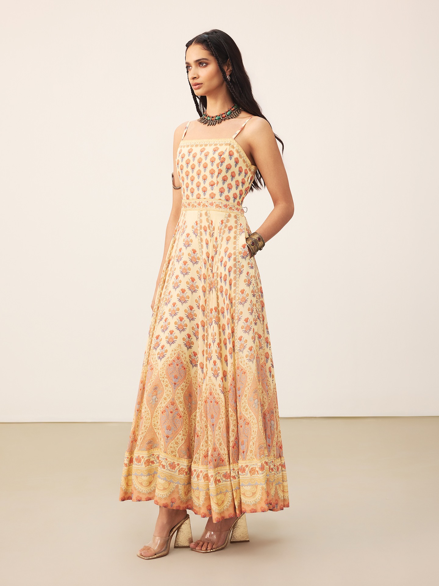 Ecru Amaraa  Long Dress