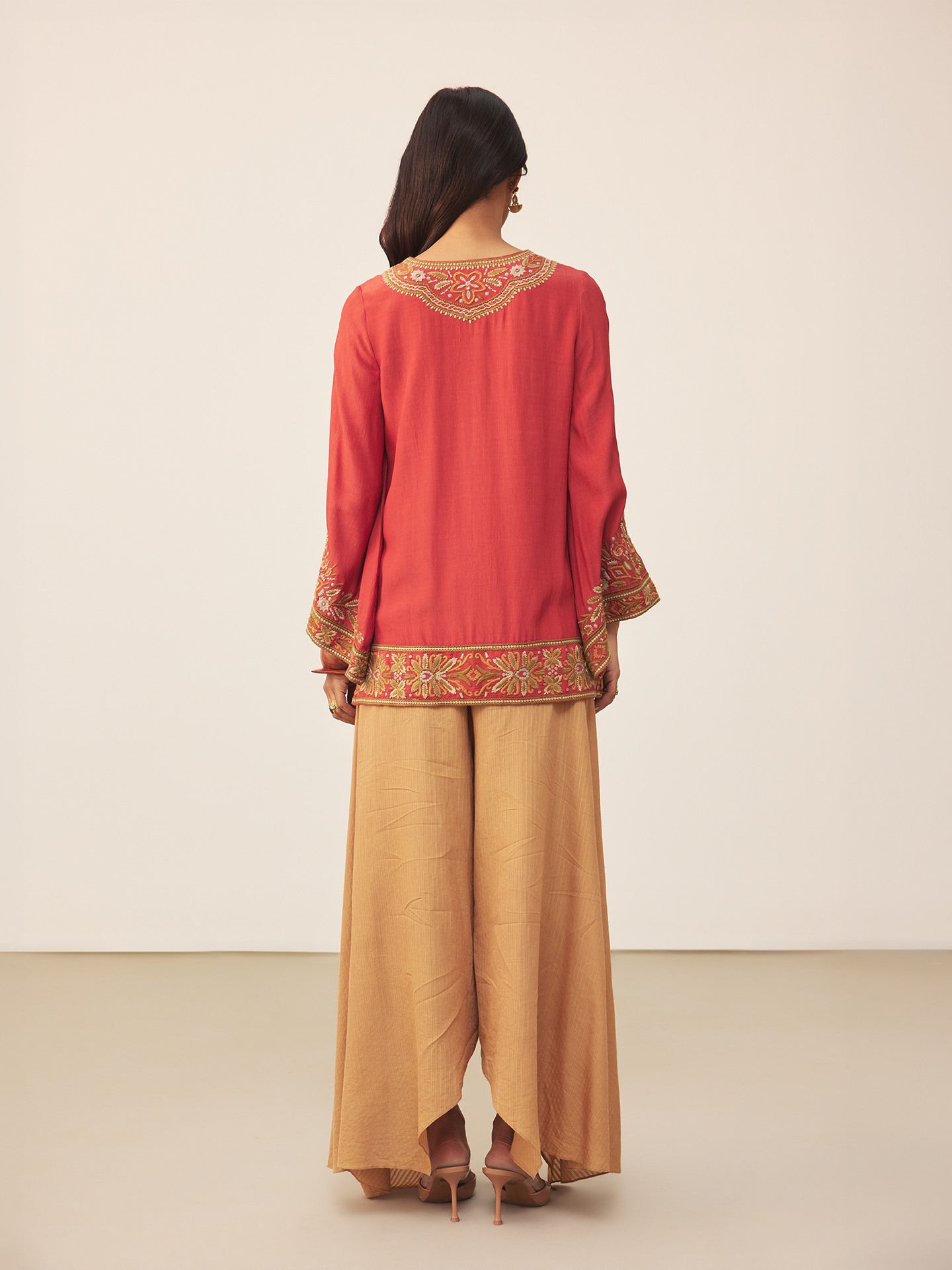 Rust Lisa Solid  Kurti