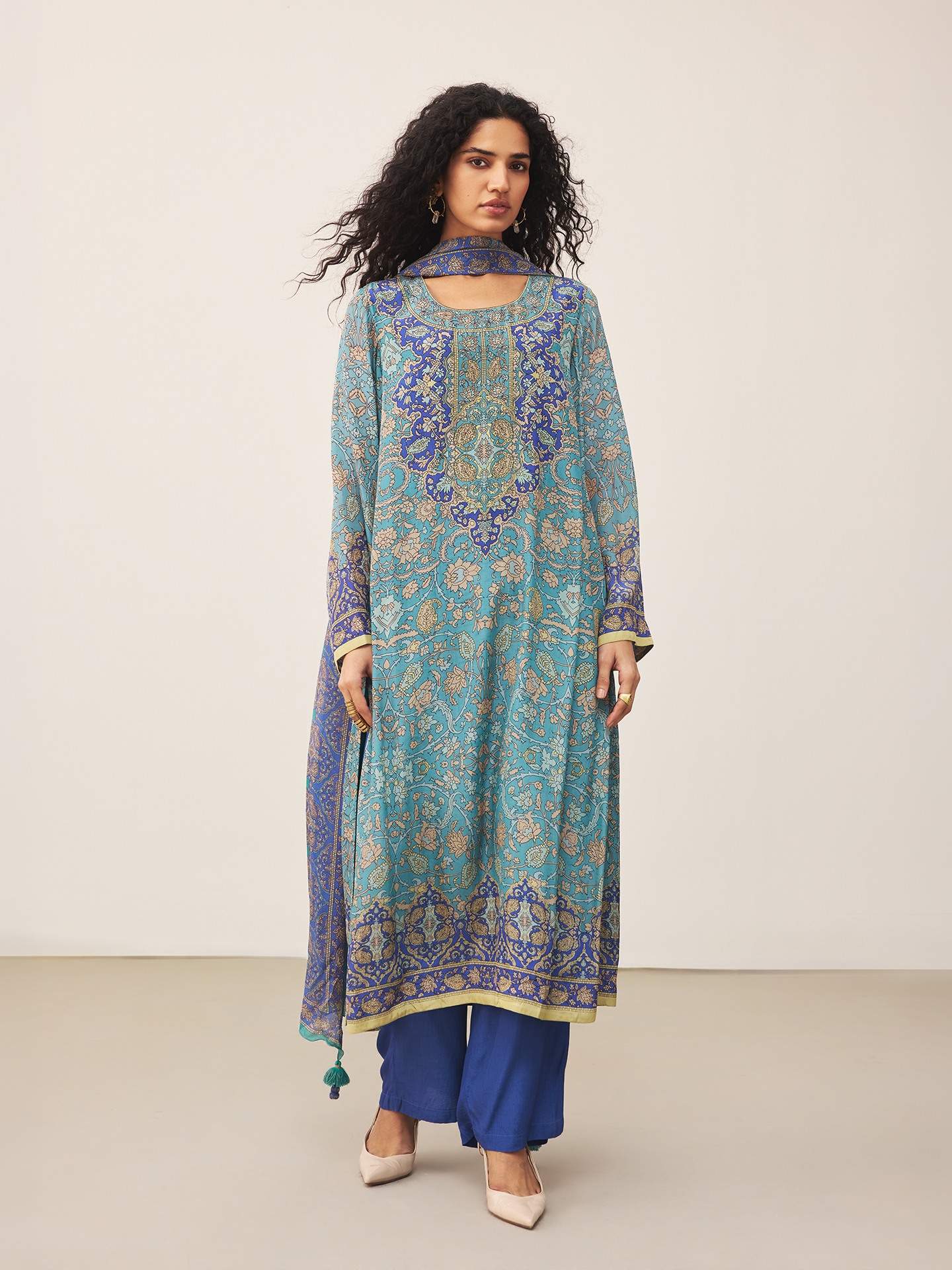 Blue Sonmarg Suit Set