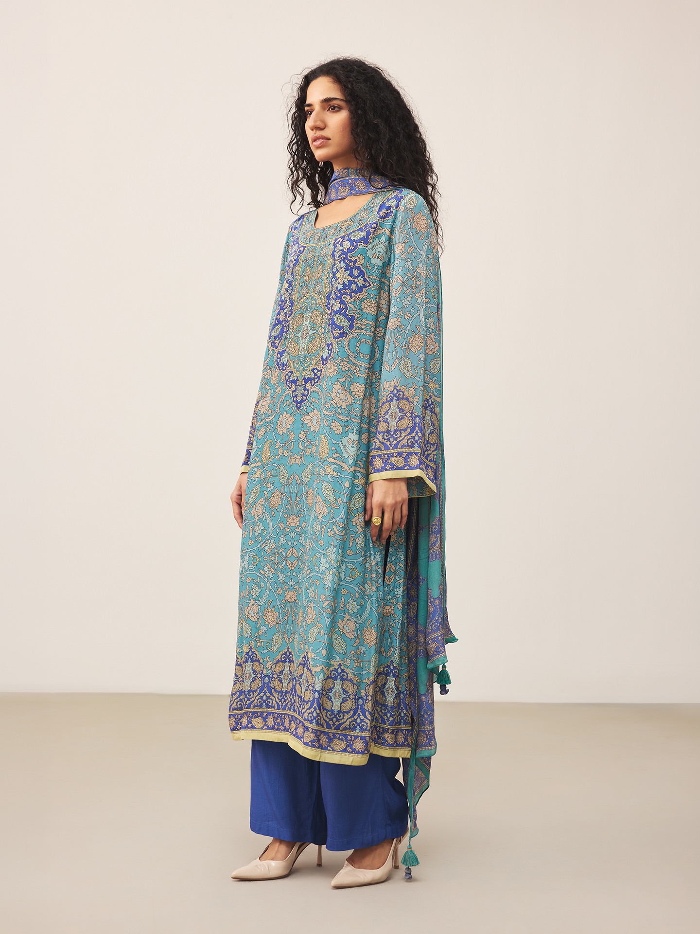 Blue Sonmarg Suit Set