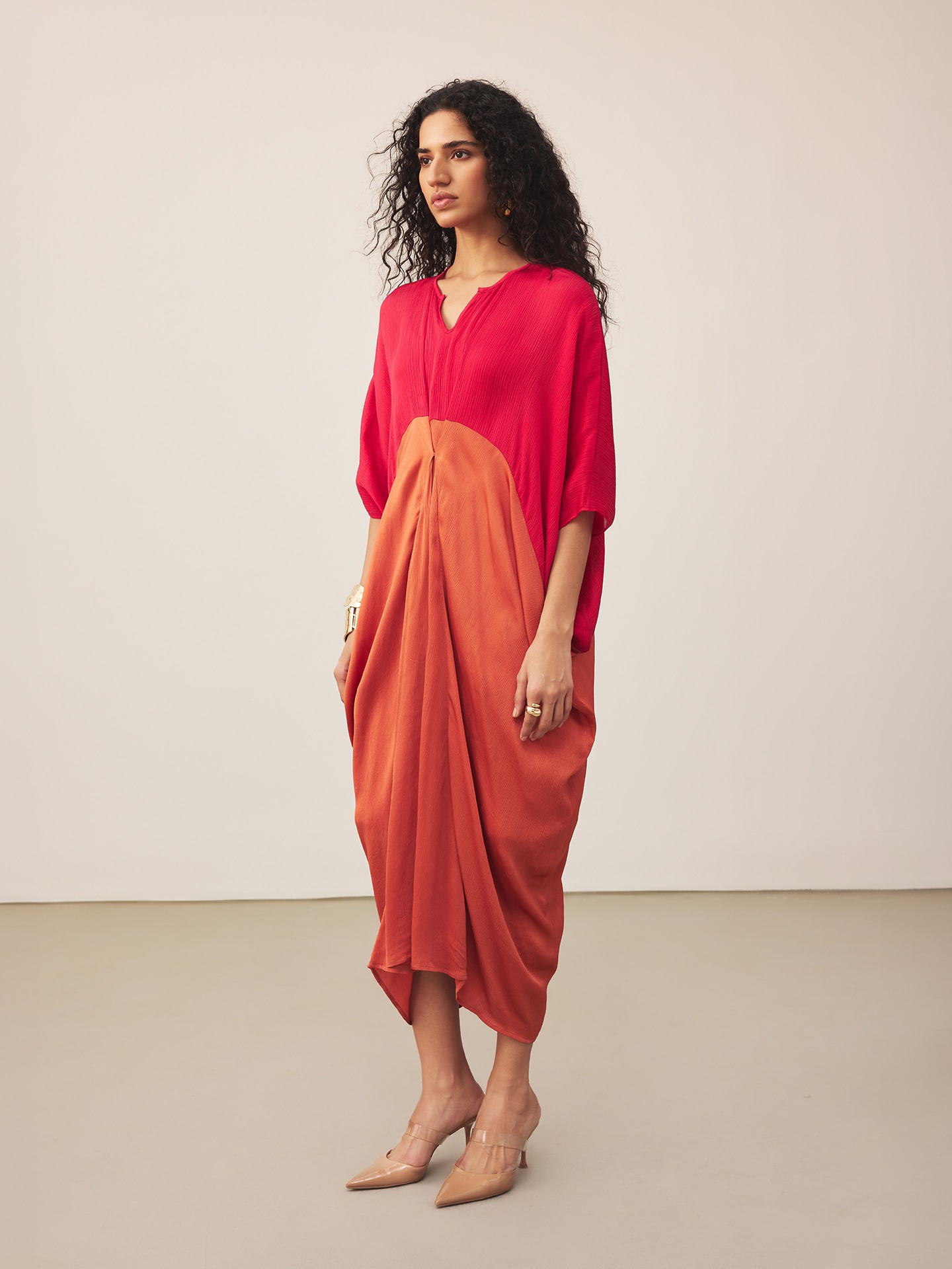 Pink Cop Land Kaftan