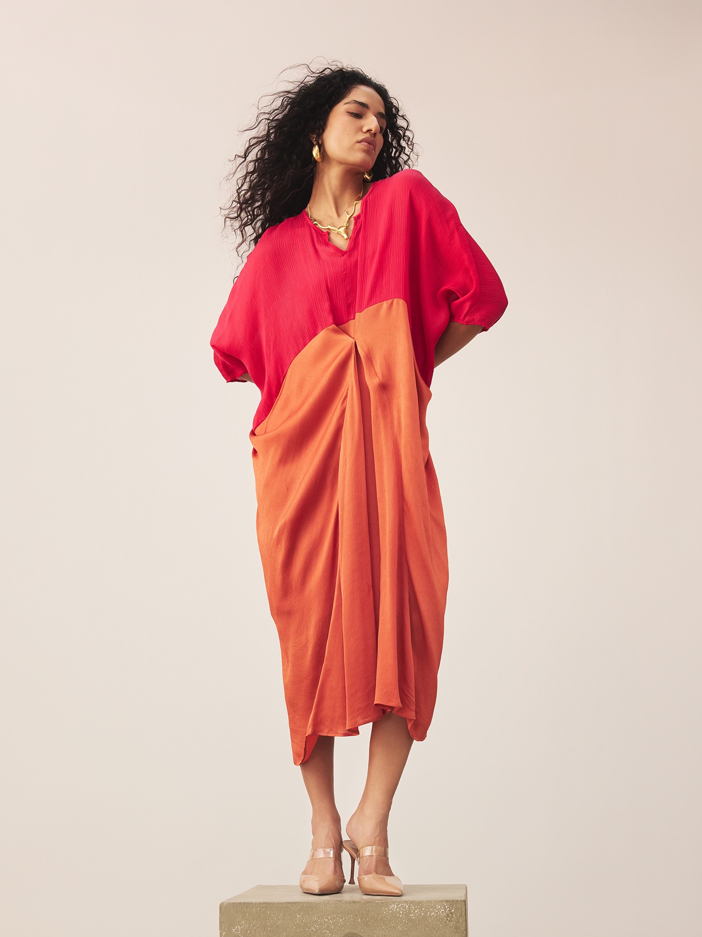 Pink Cop Land Kaftan