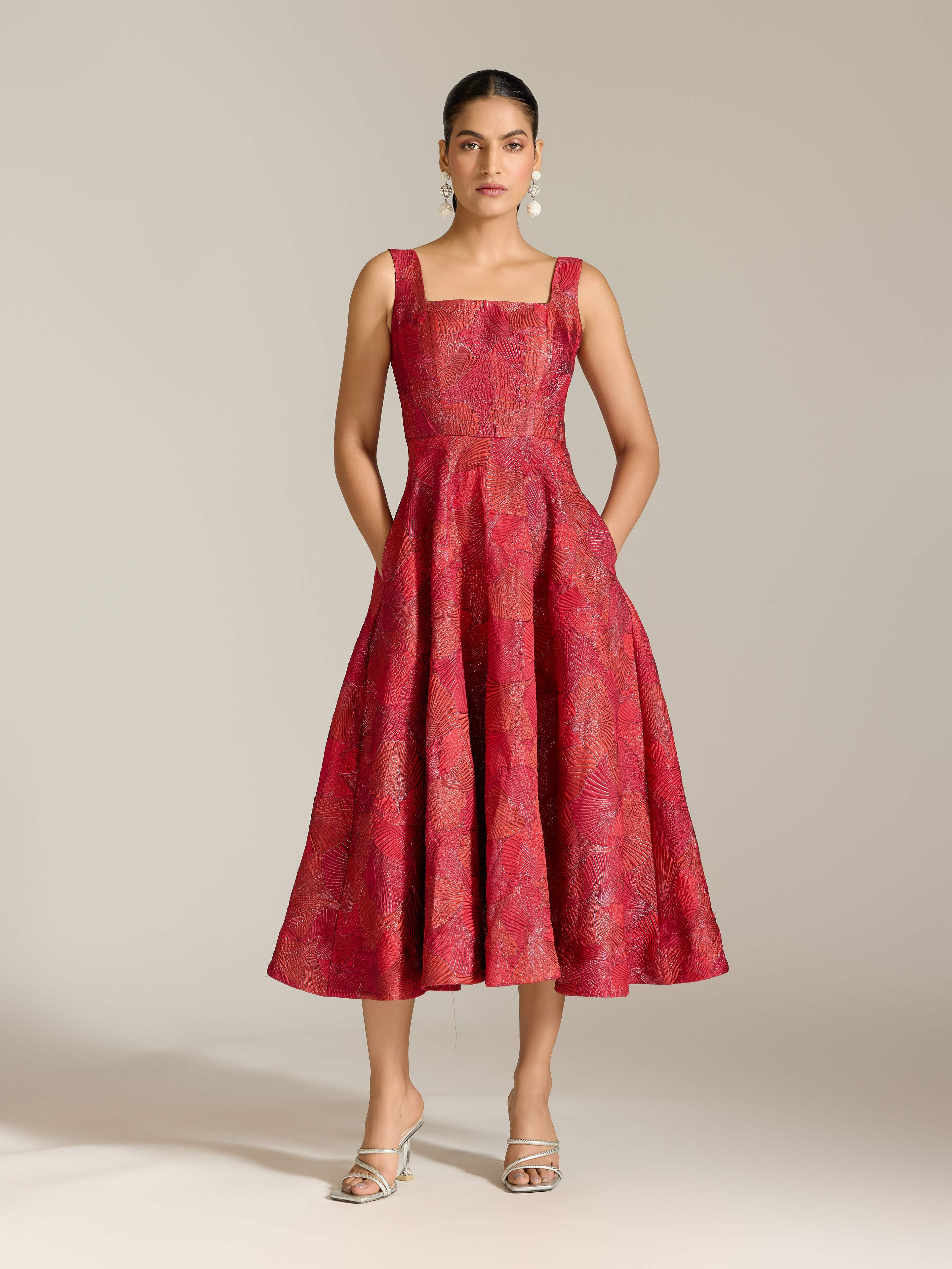Red Karen Long Dress