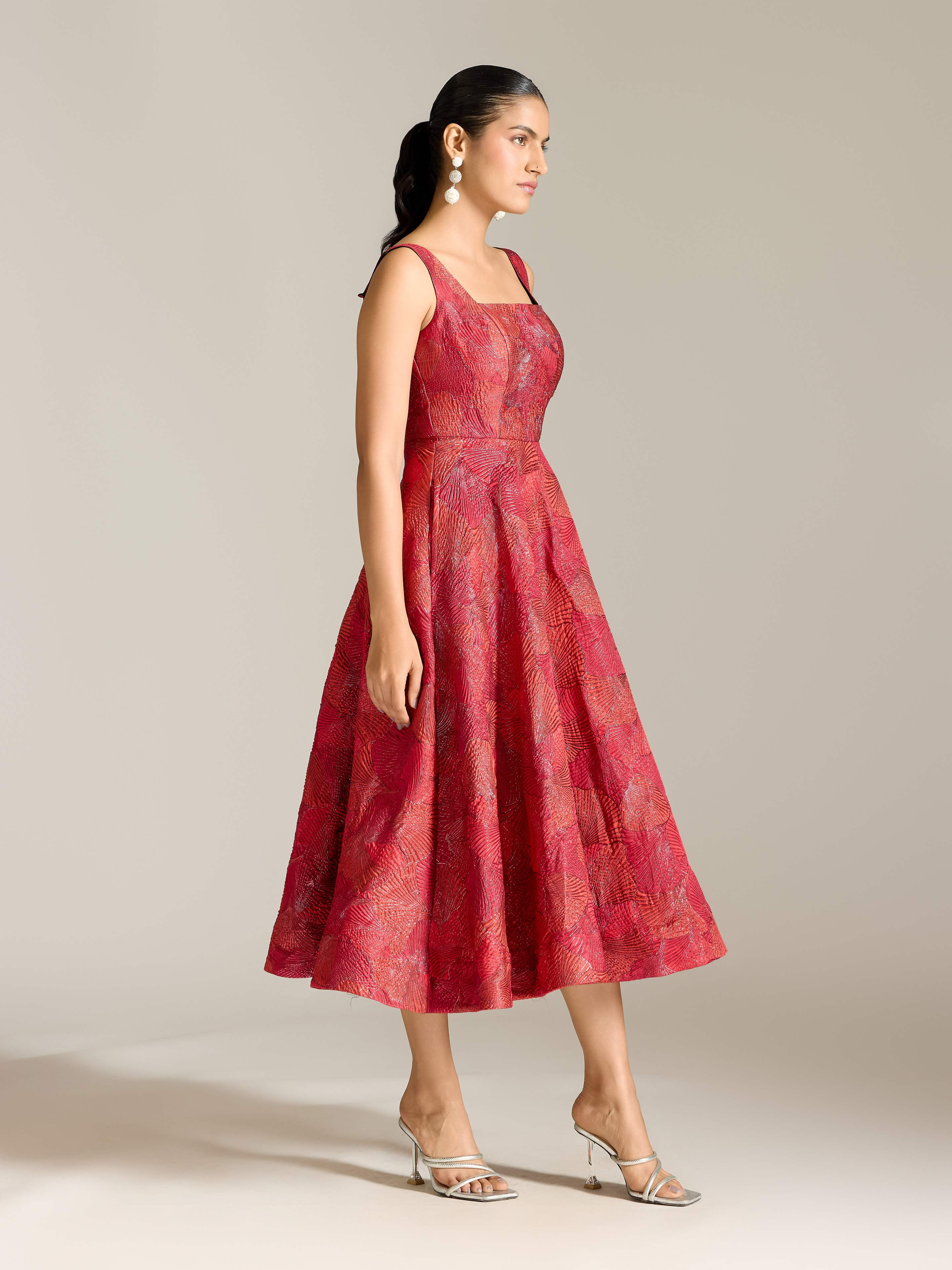 Red Karen Long Dress