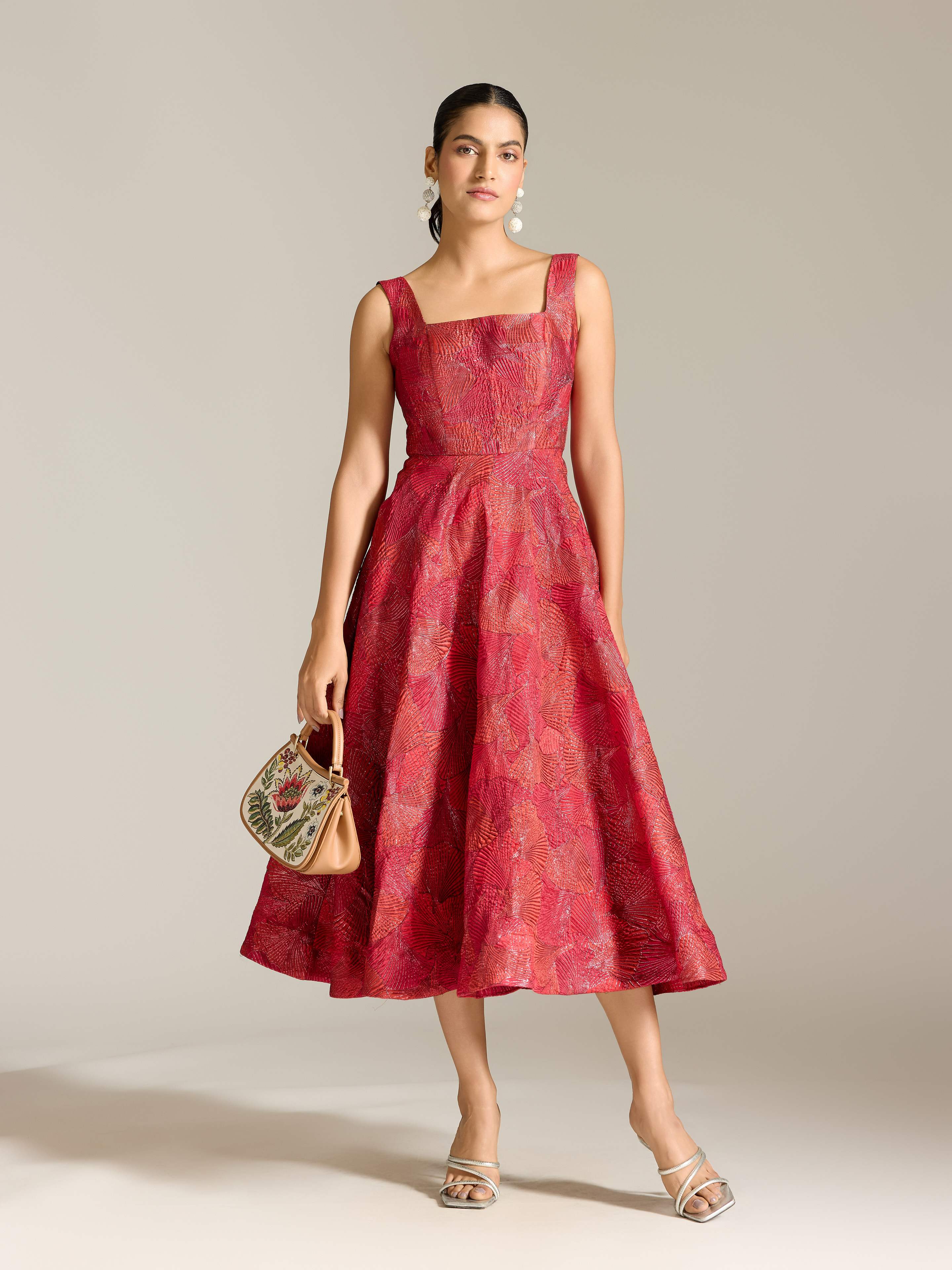 Red Karen Long Dress