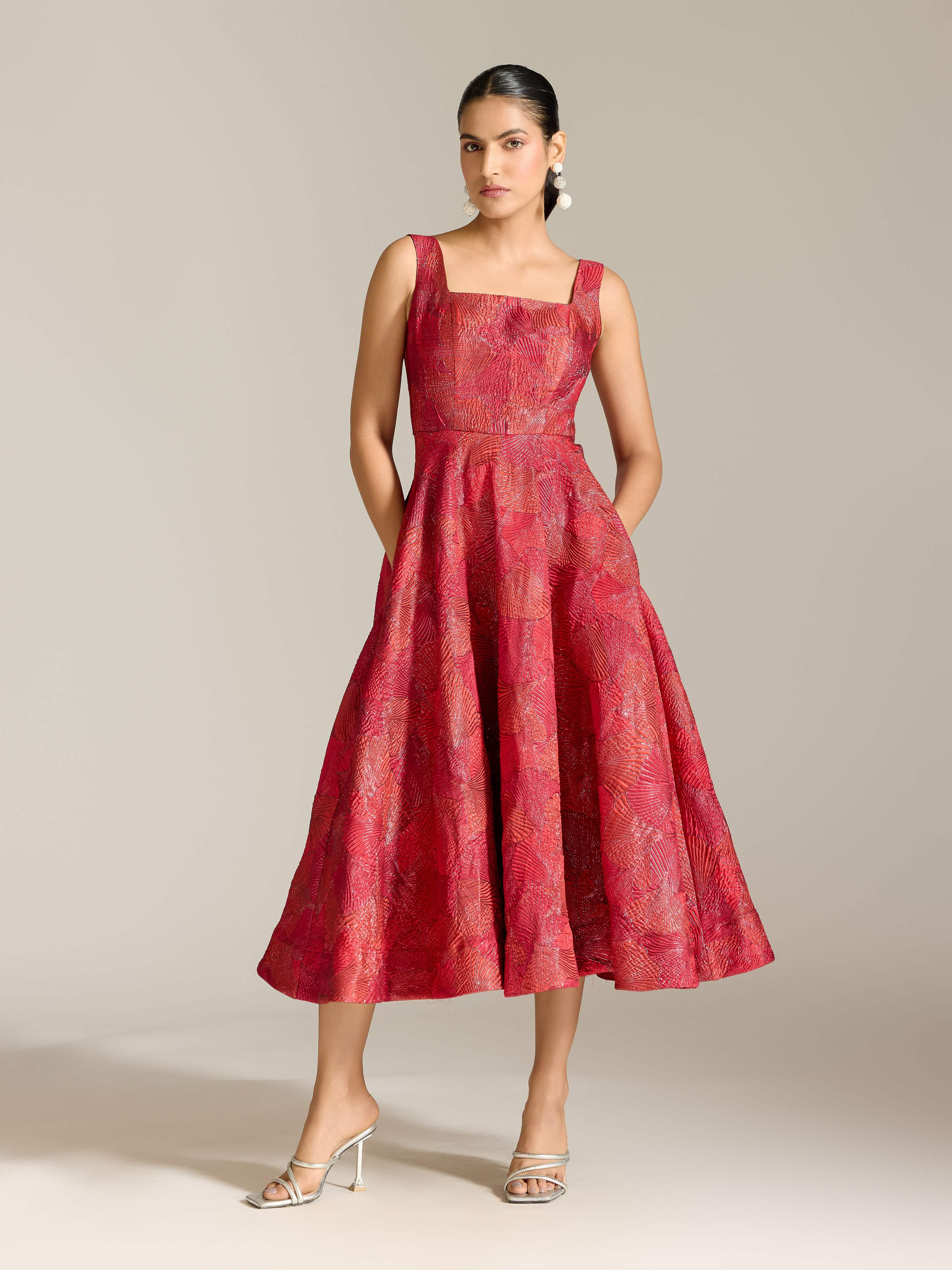Red Karen Long Dress