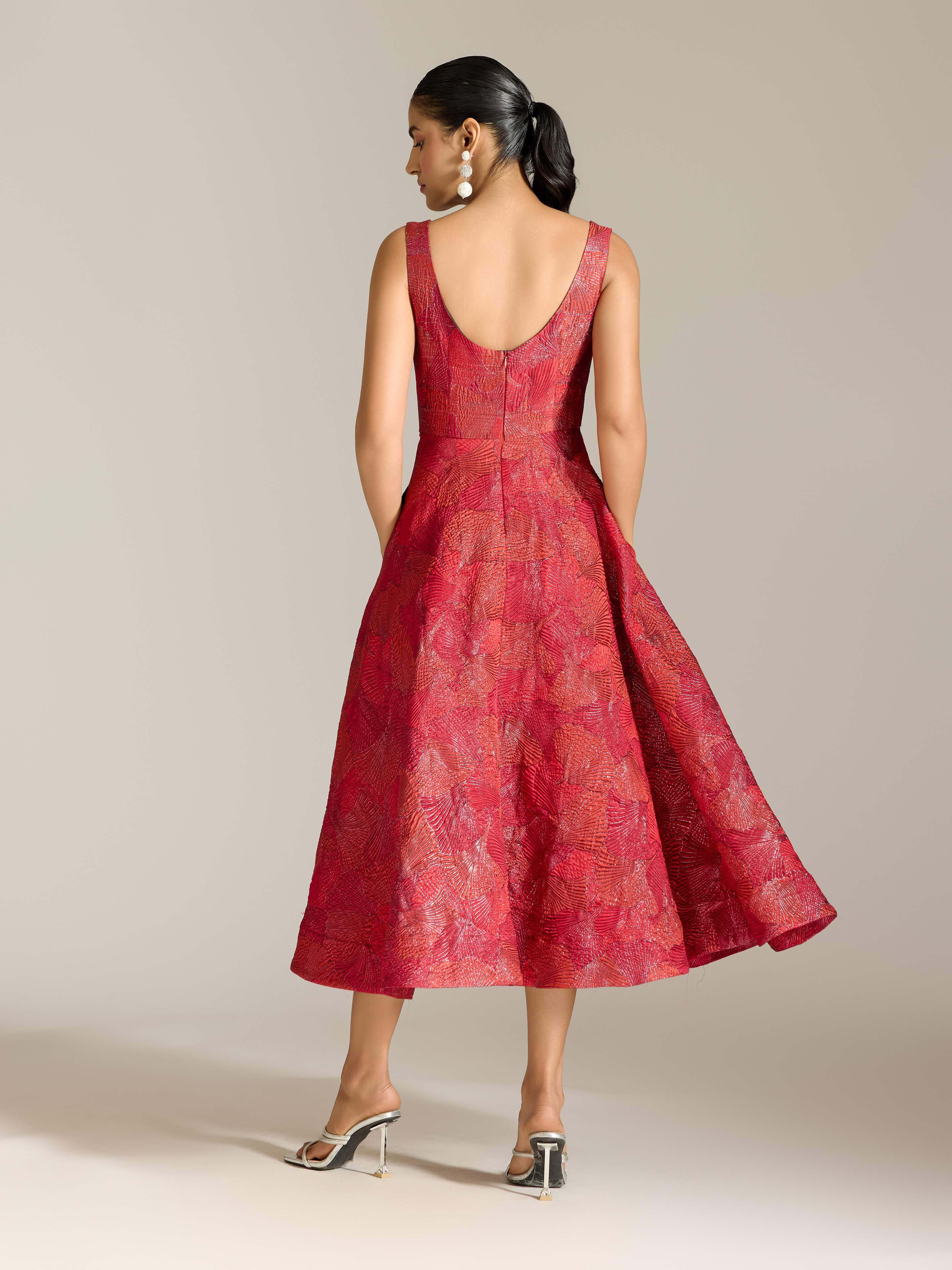 Red Karen Long Dress