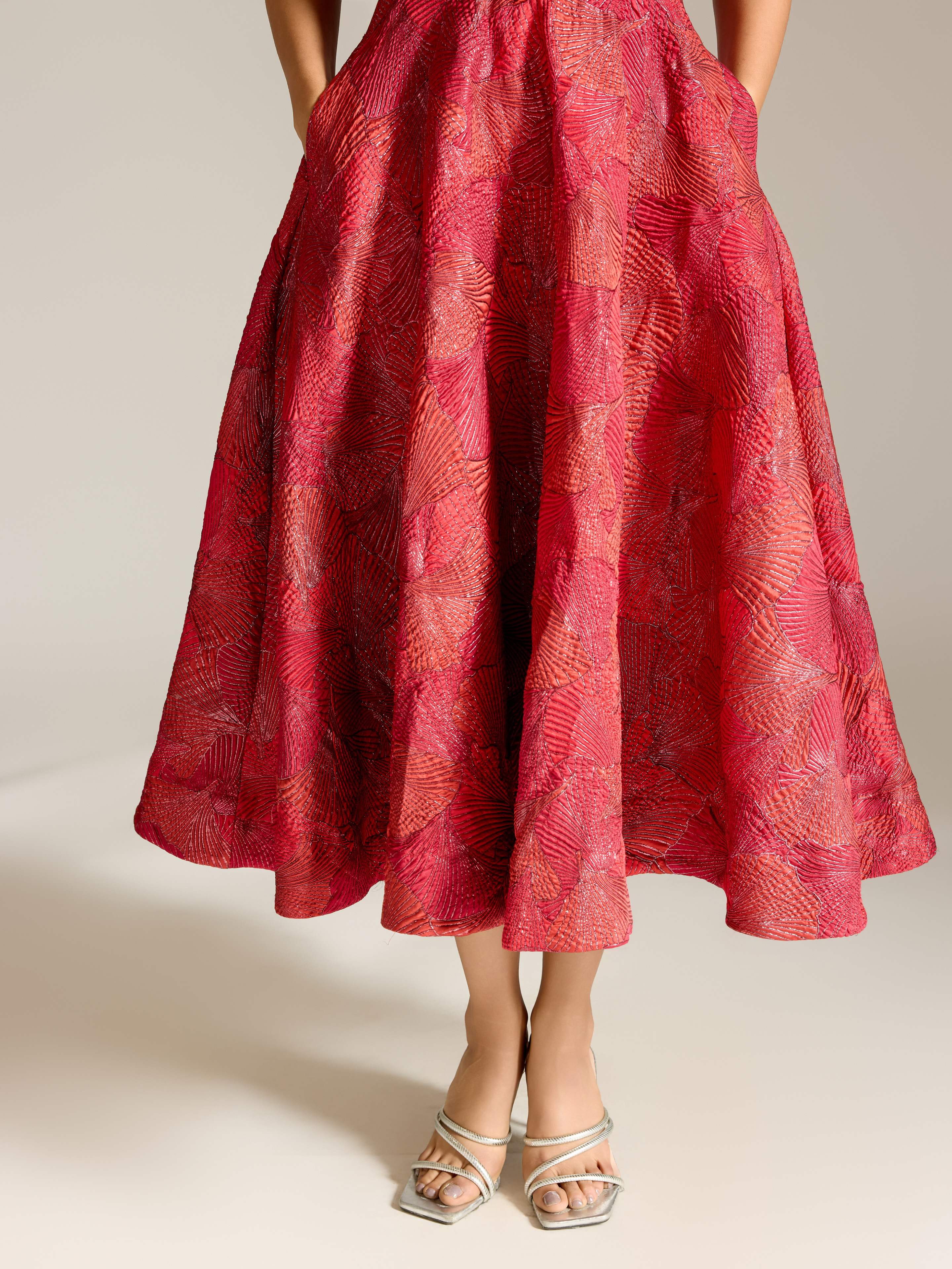 Red Karen Long Dress