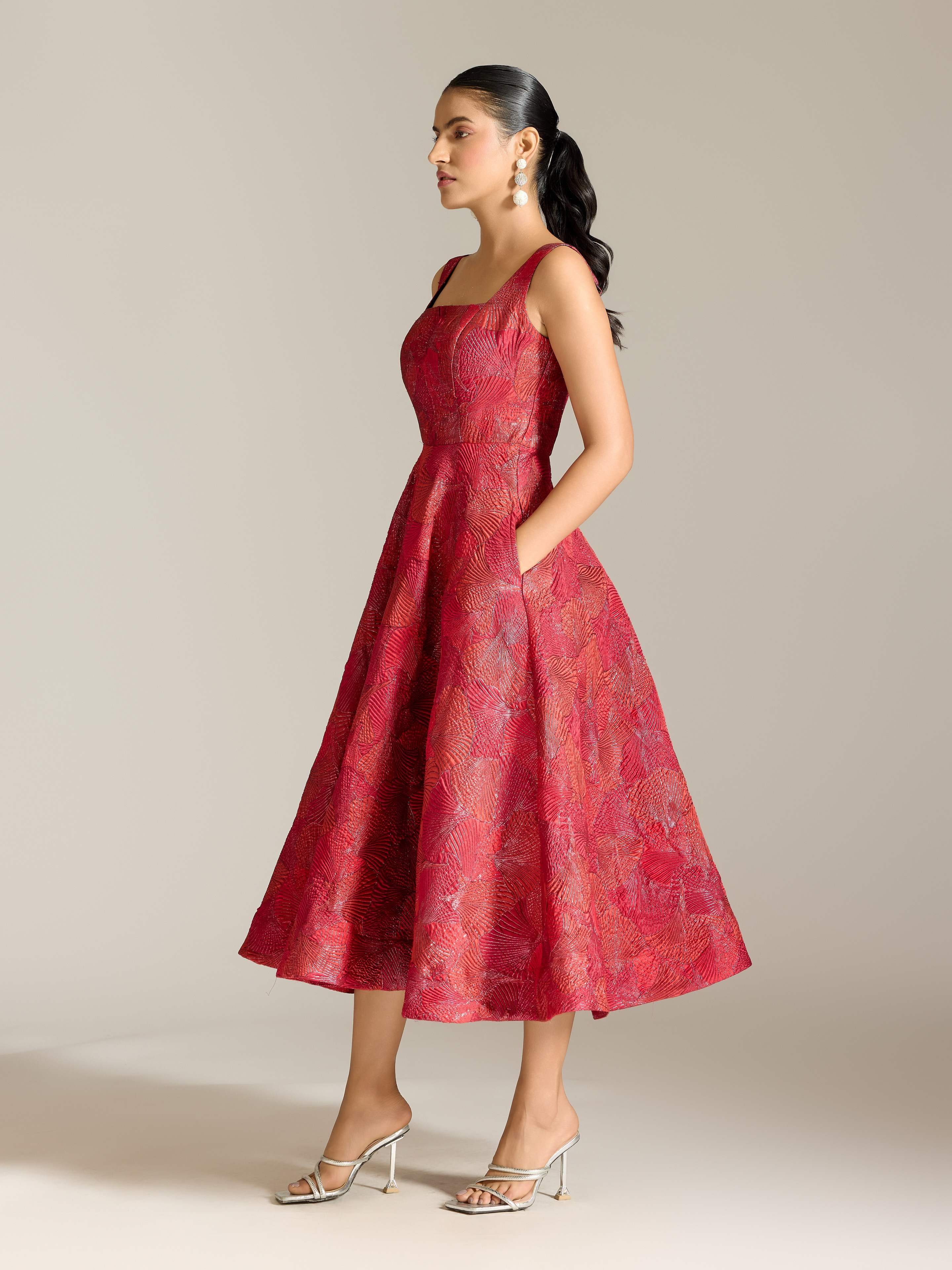 Red Karen Long Dress