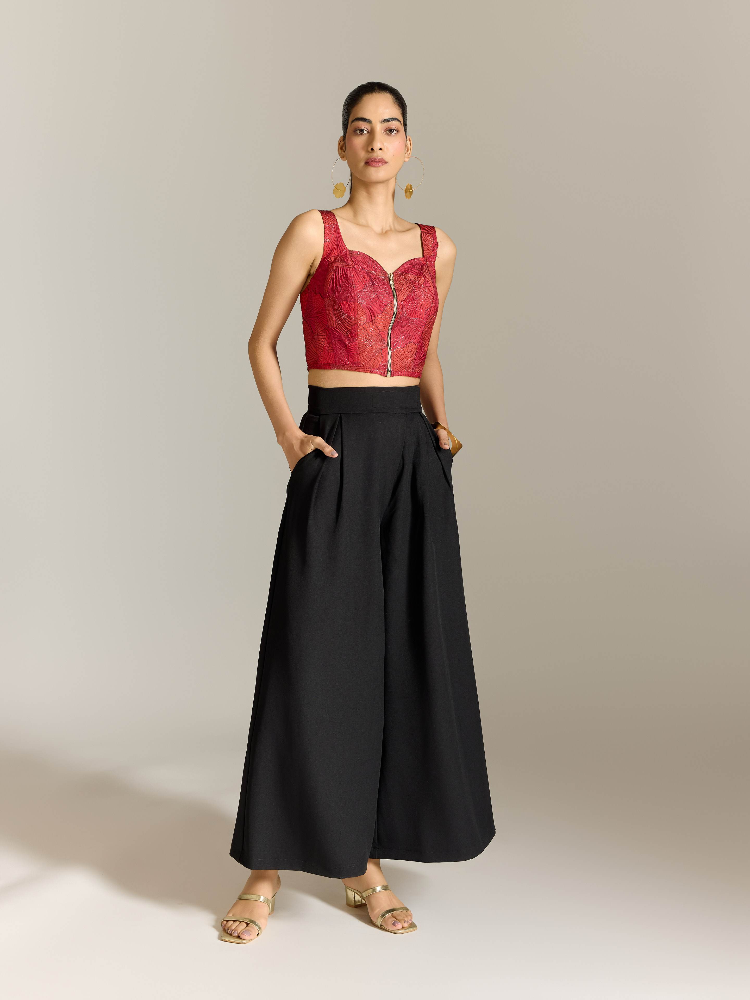 Red Karen Short Top