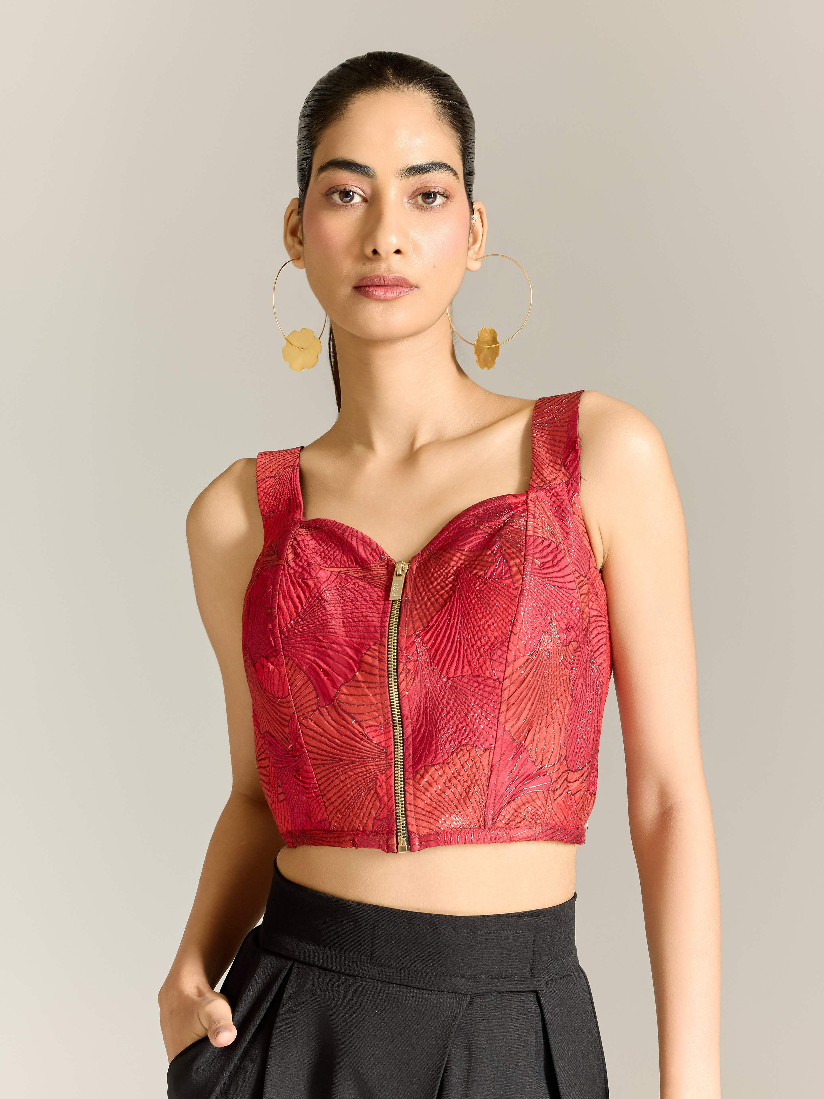 Red Karen Short Top