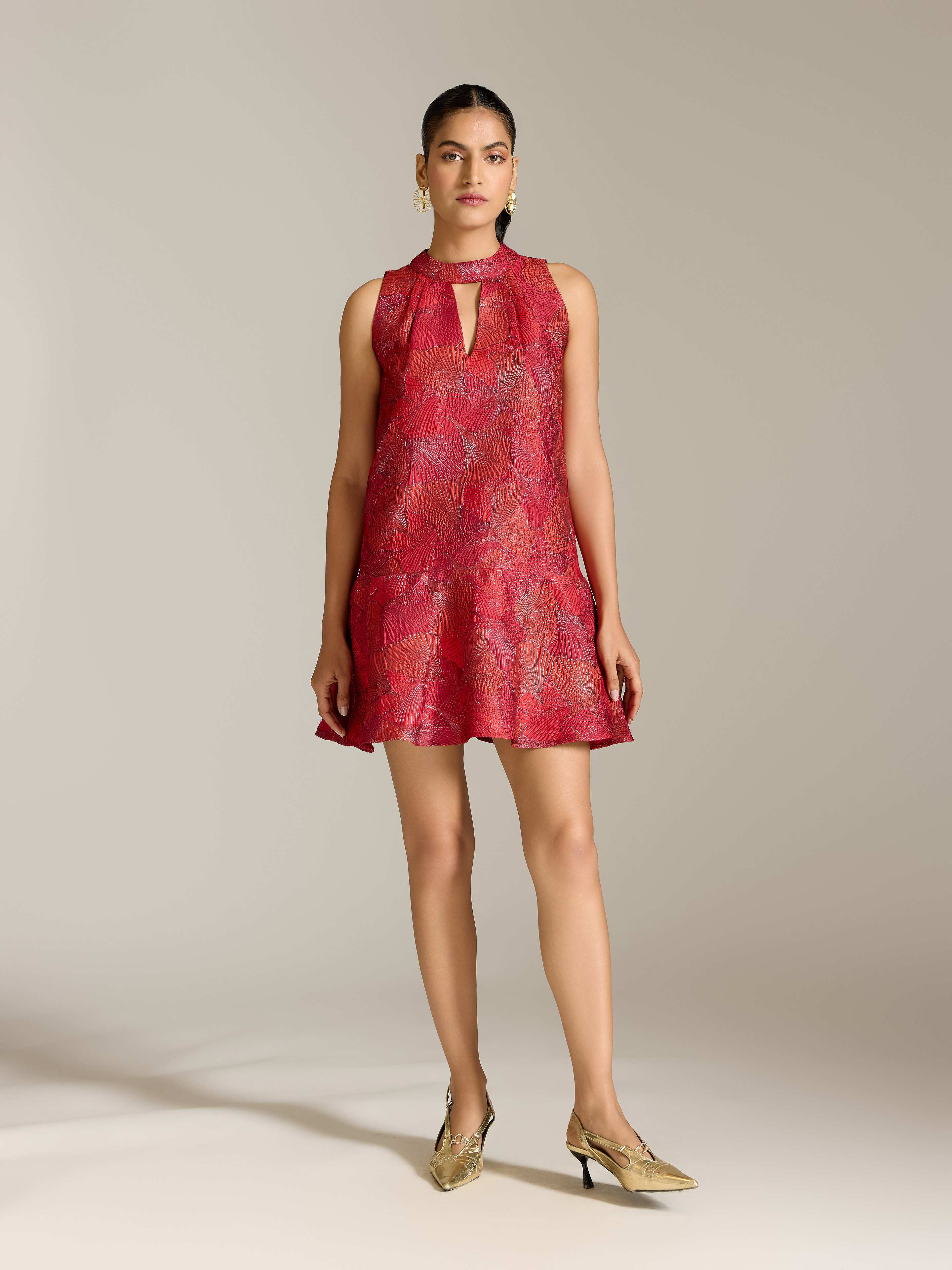 Red Karen Short Dress