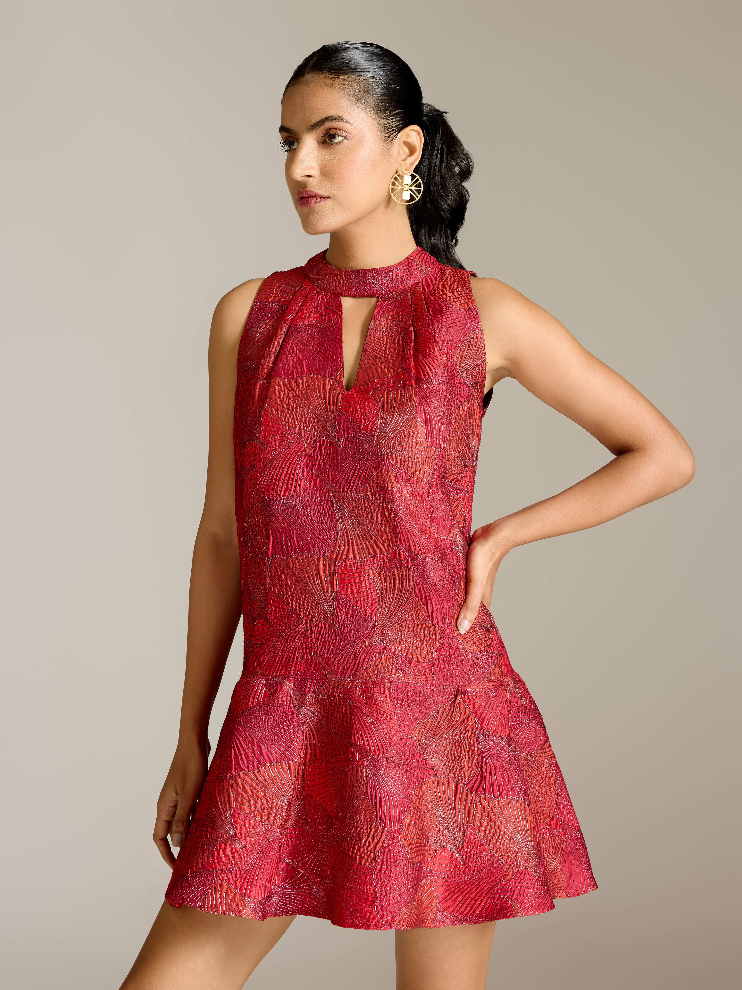 Red Karen Short Dress