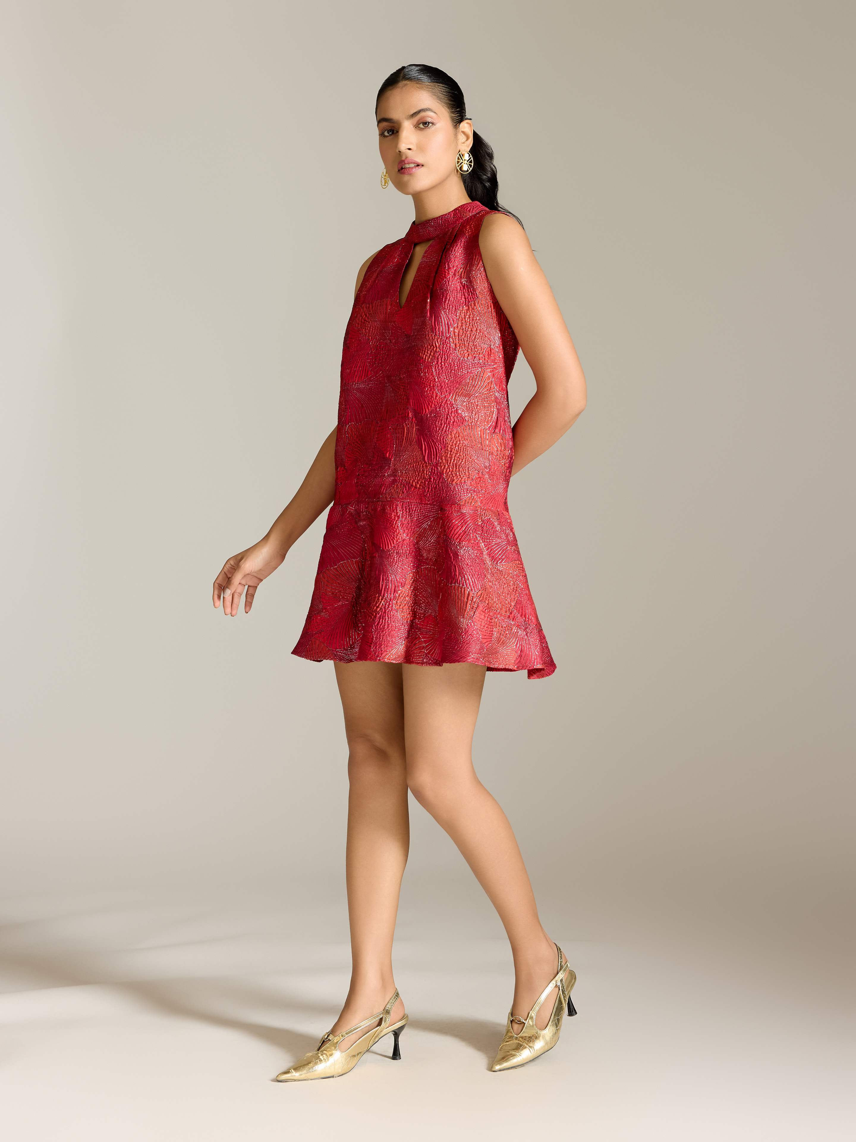 Red Karen Short Dress
