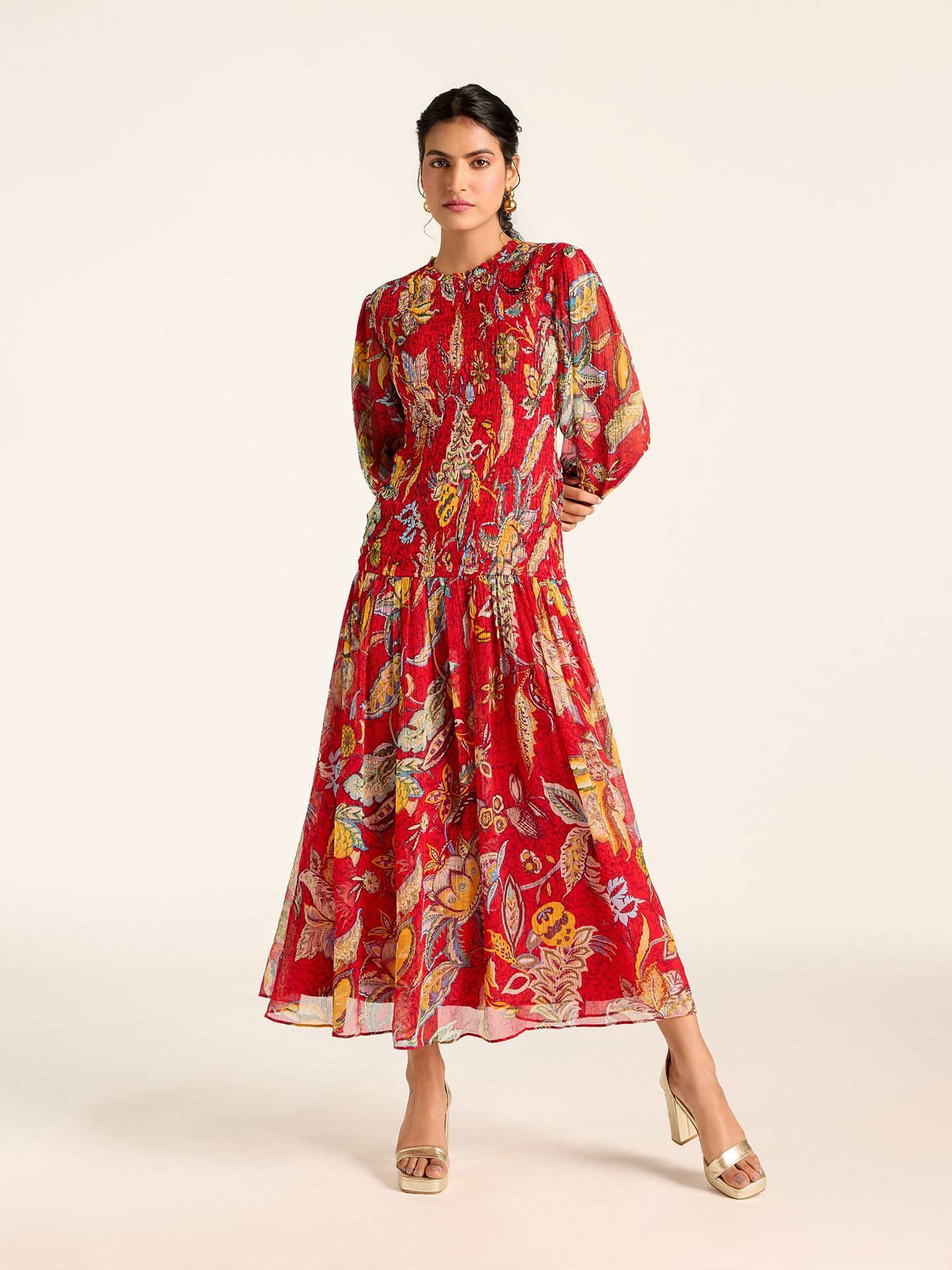 Red Vesna Long Dress