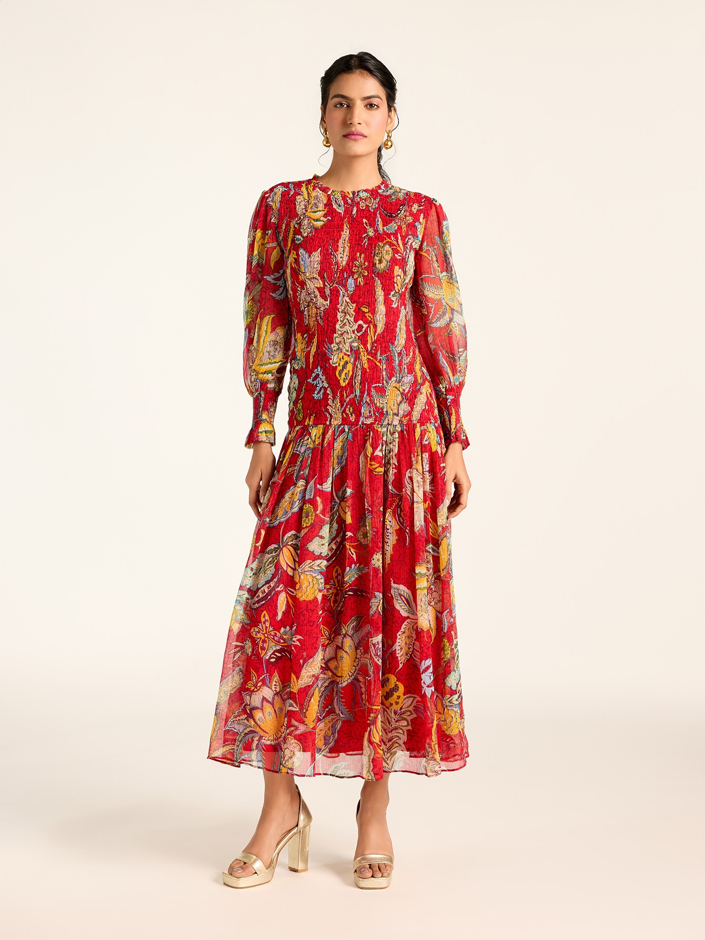 Red Vesna Long Dress