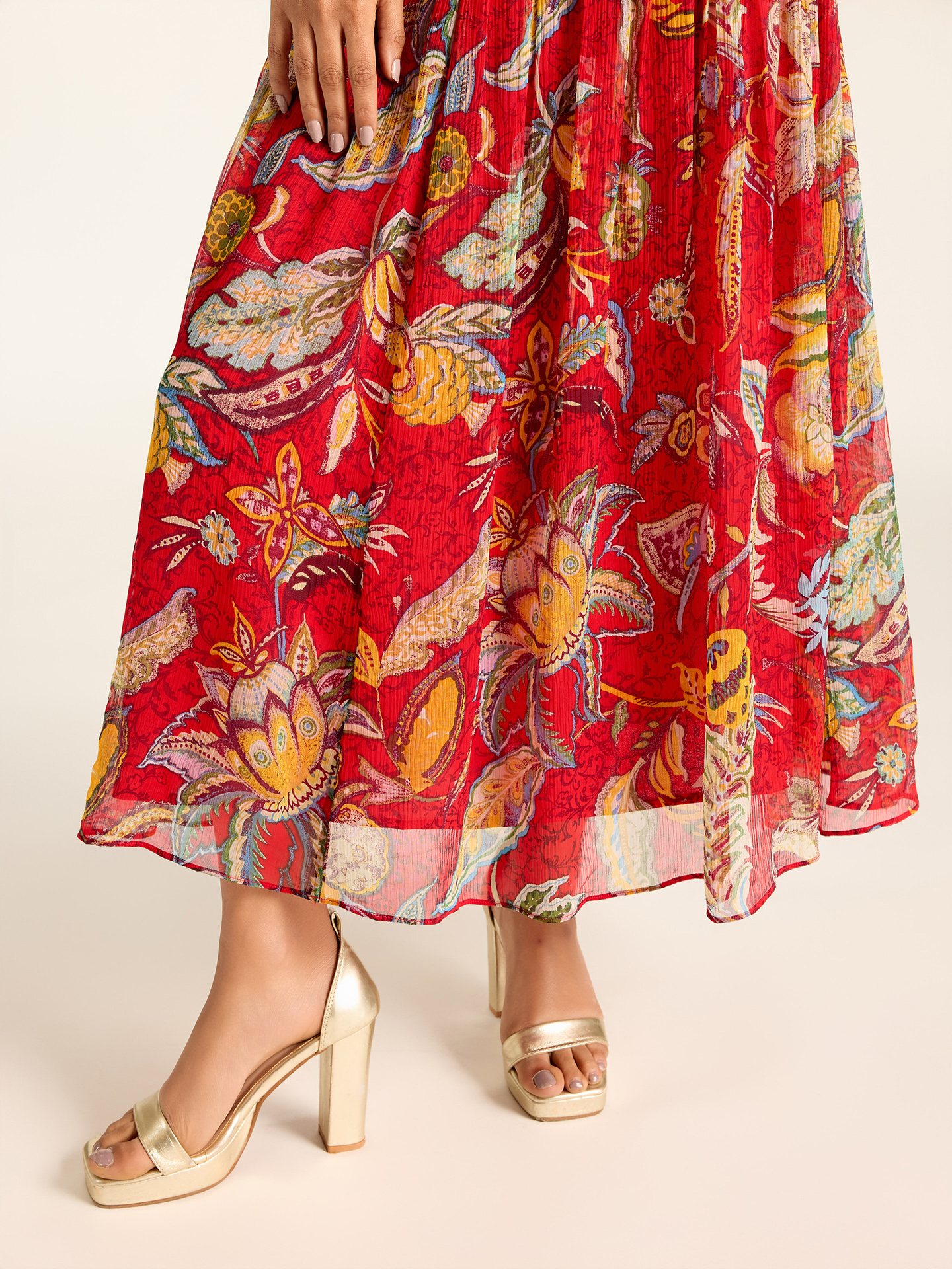 Red Vesna Long Dress