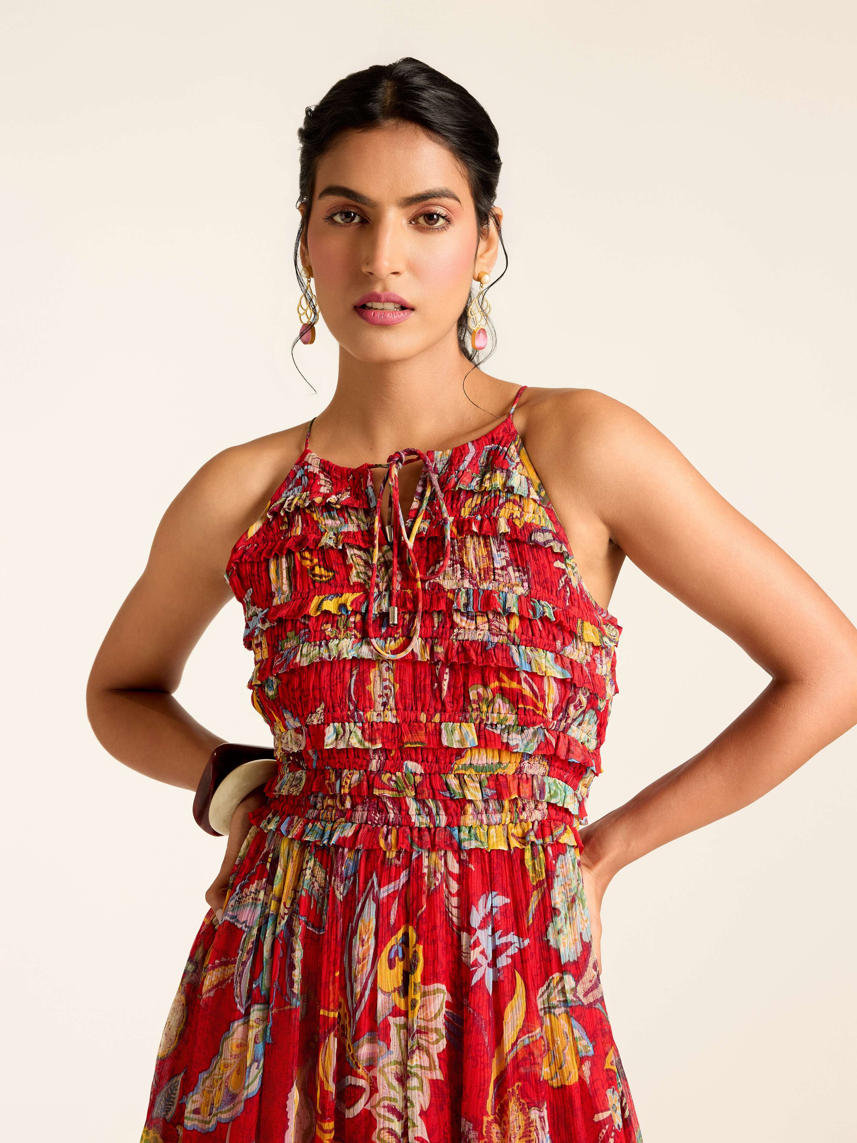 Red Vesna Short Dress