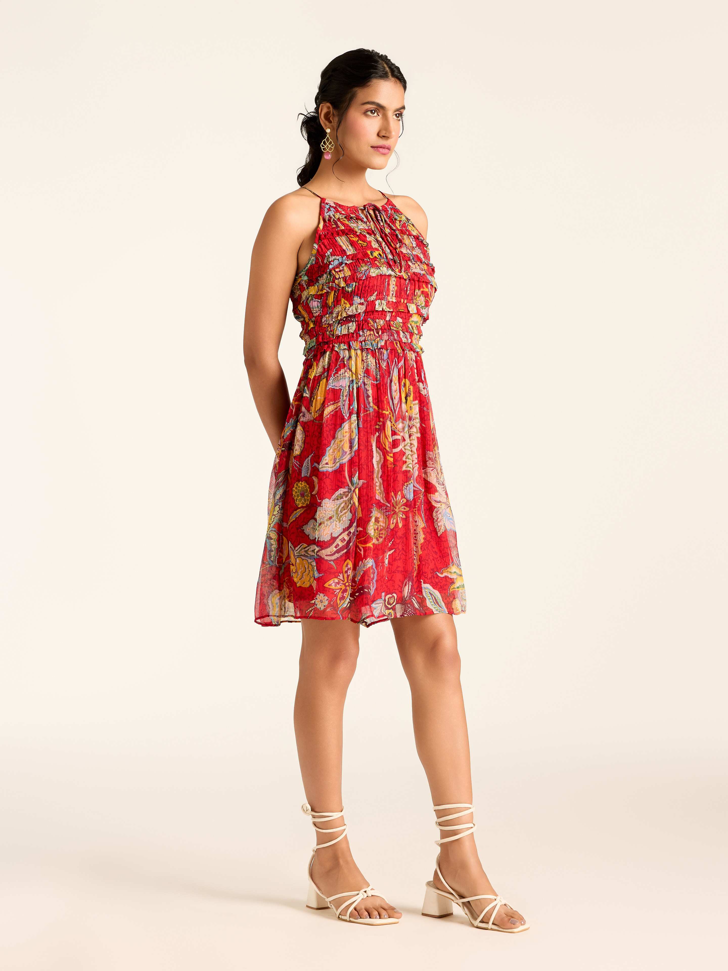 Red Vesna Short Dress