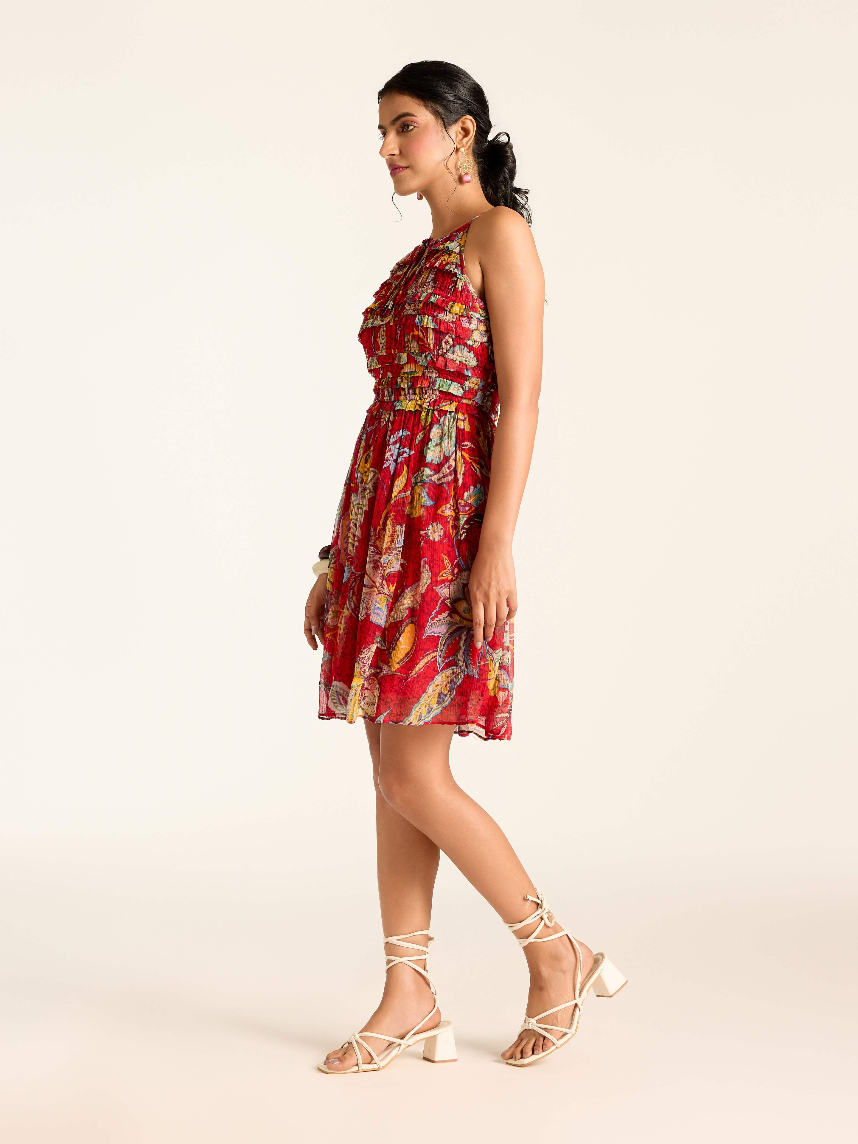 Red Vesna Short Dress