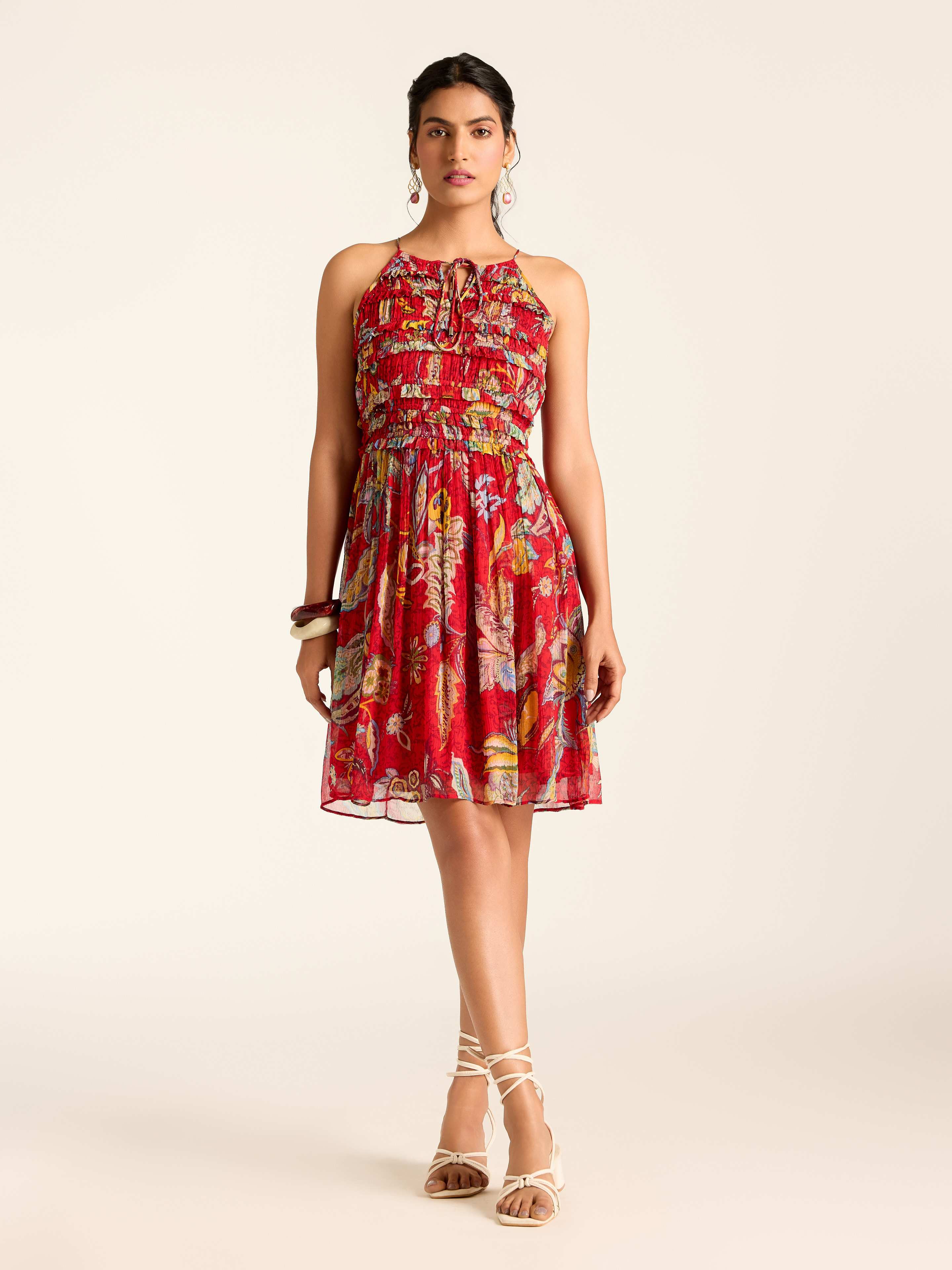 Red Vesna Short Dress