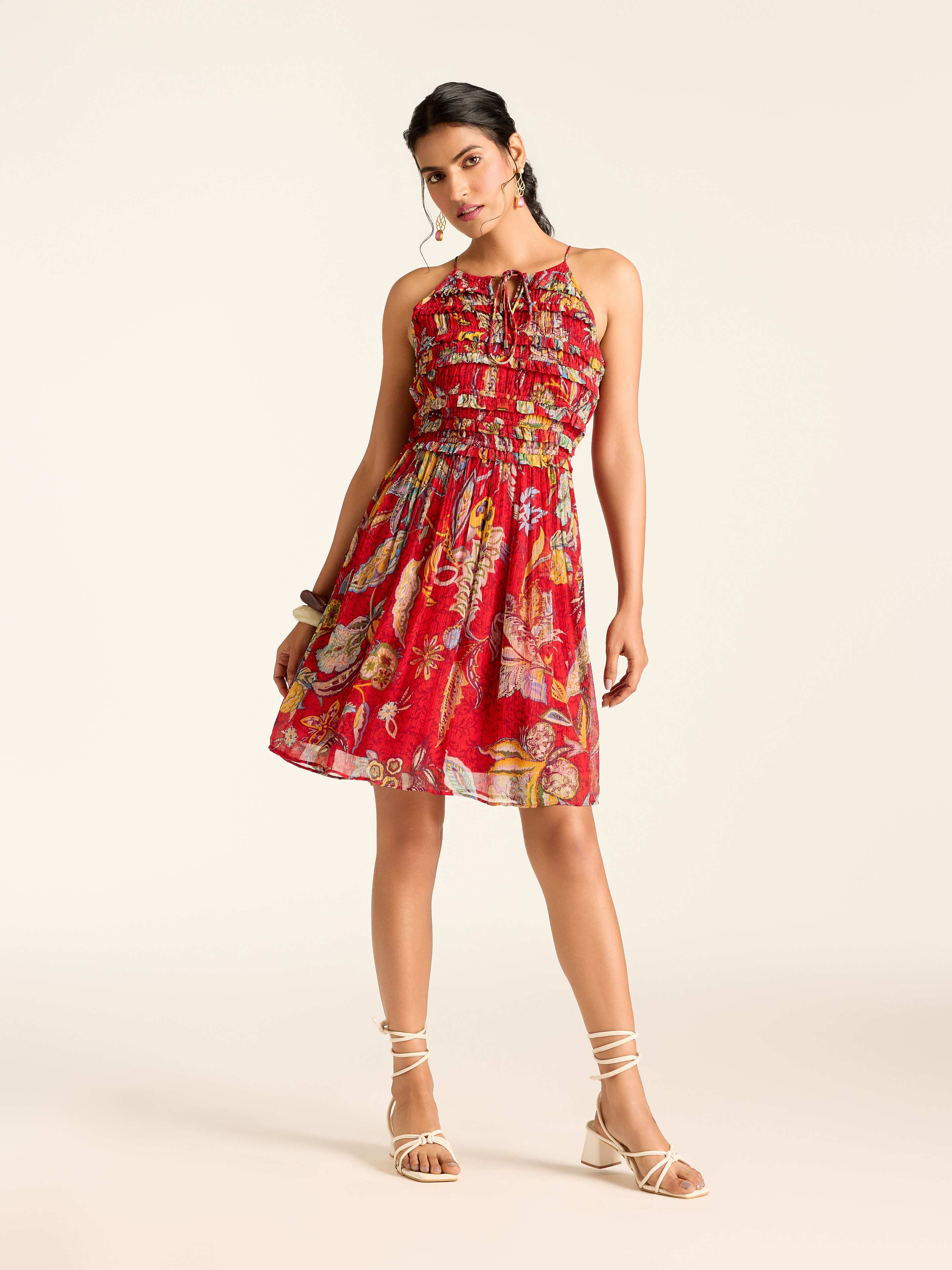 Red Vesna Short Dress