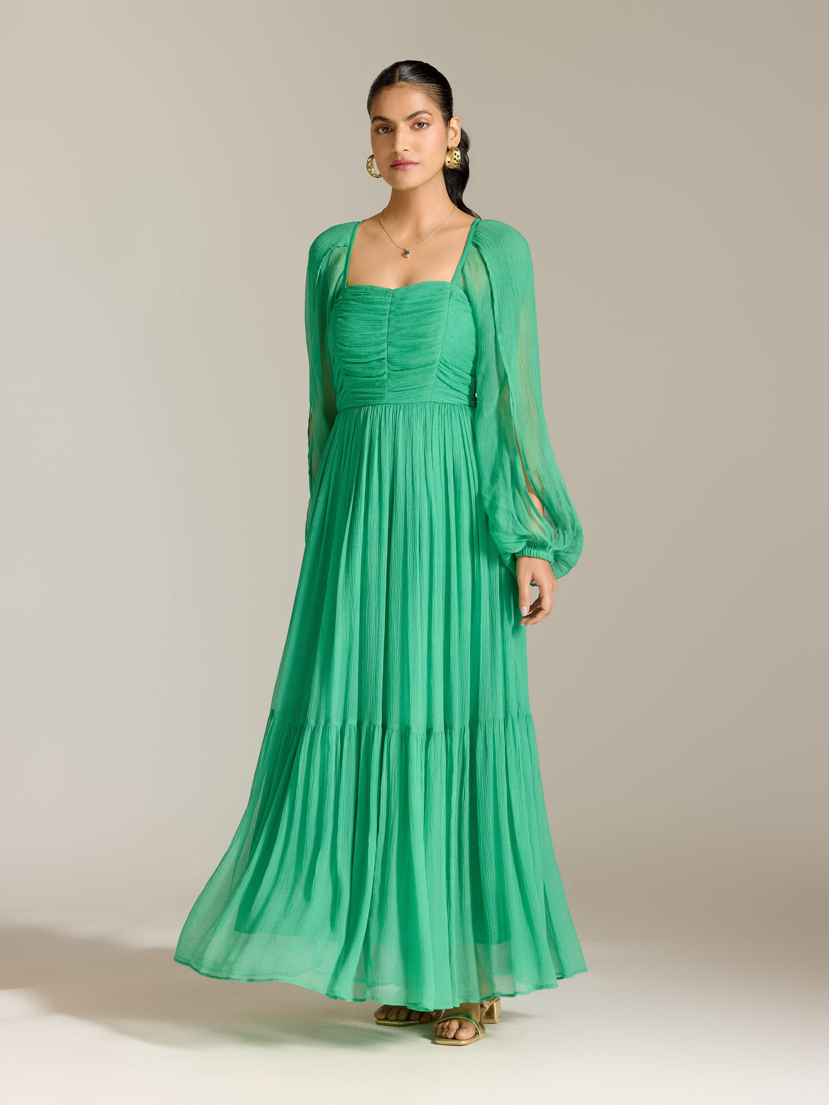 Emerald Xenia Long Dress