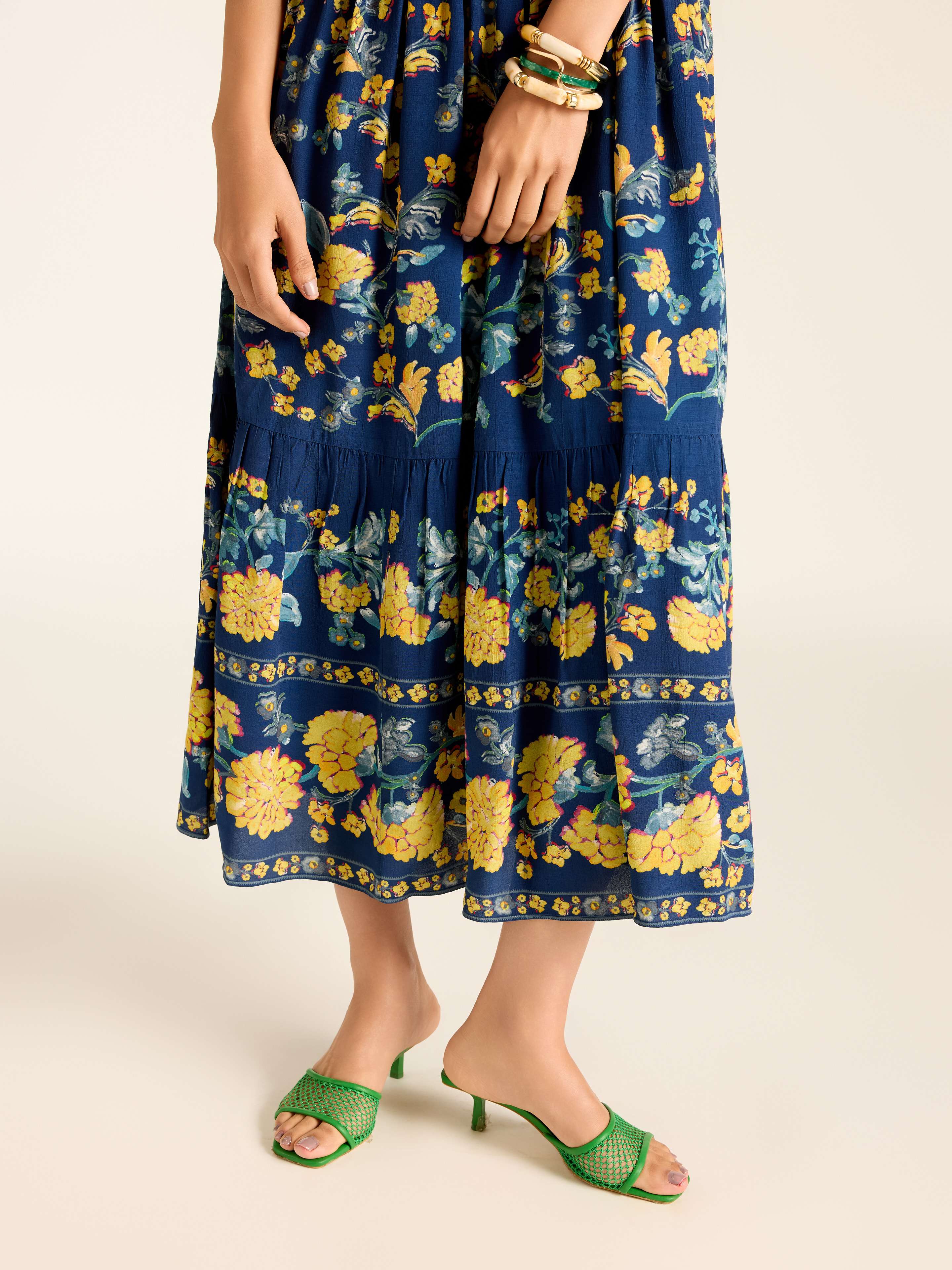 Navy Florica Long Dress