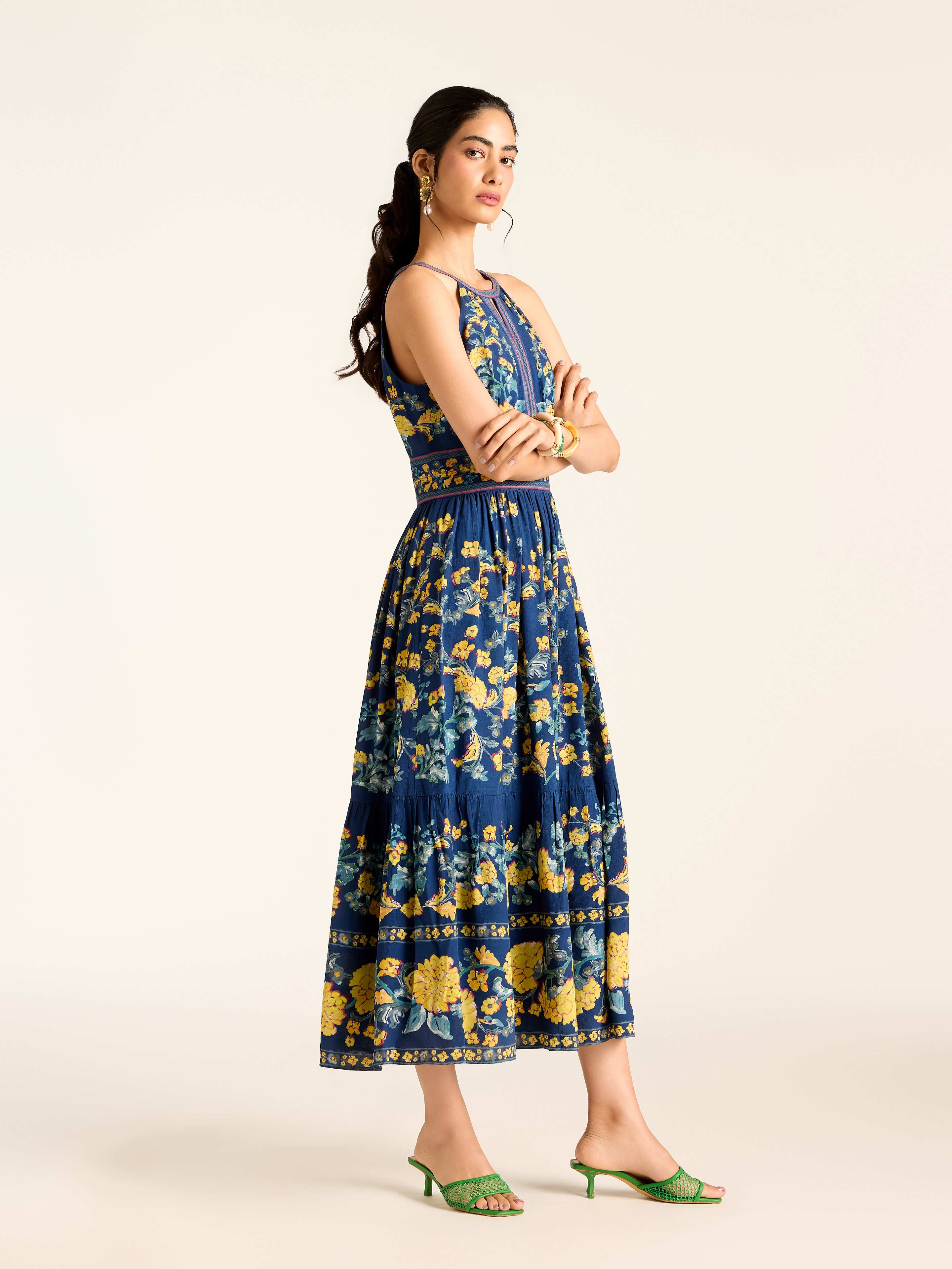 Navy Florica Long Dress