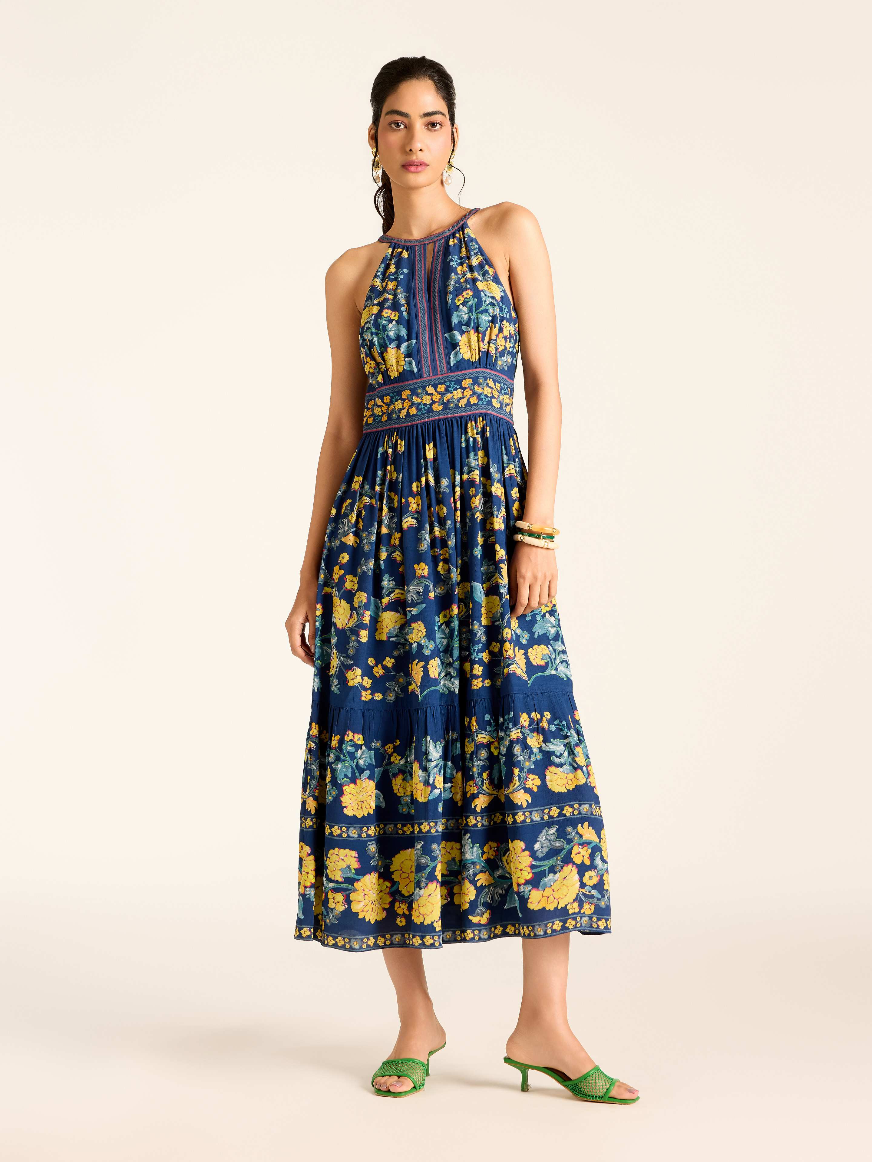 Navy Florica Long Dress