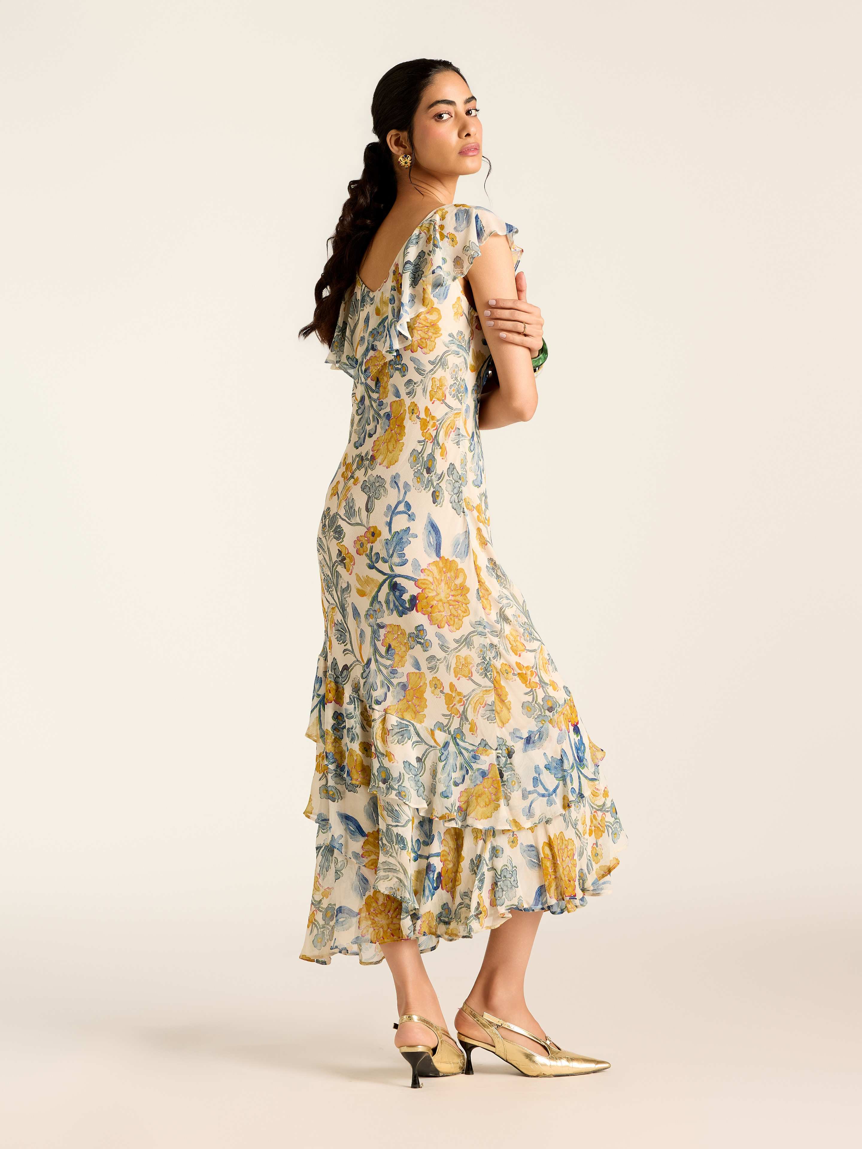 Ecru Florica Long Dress