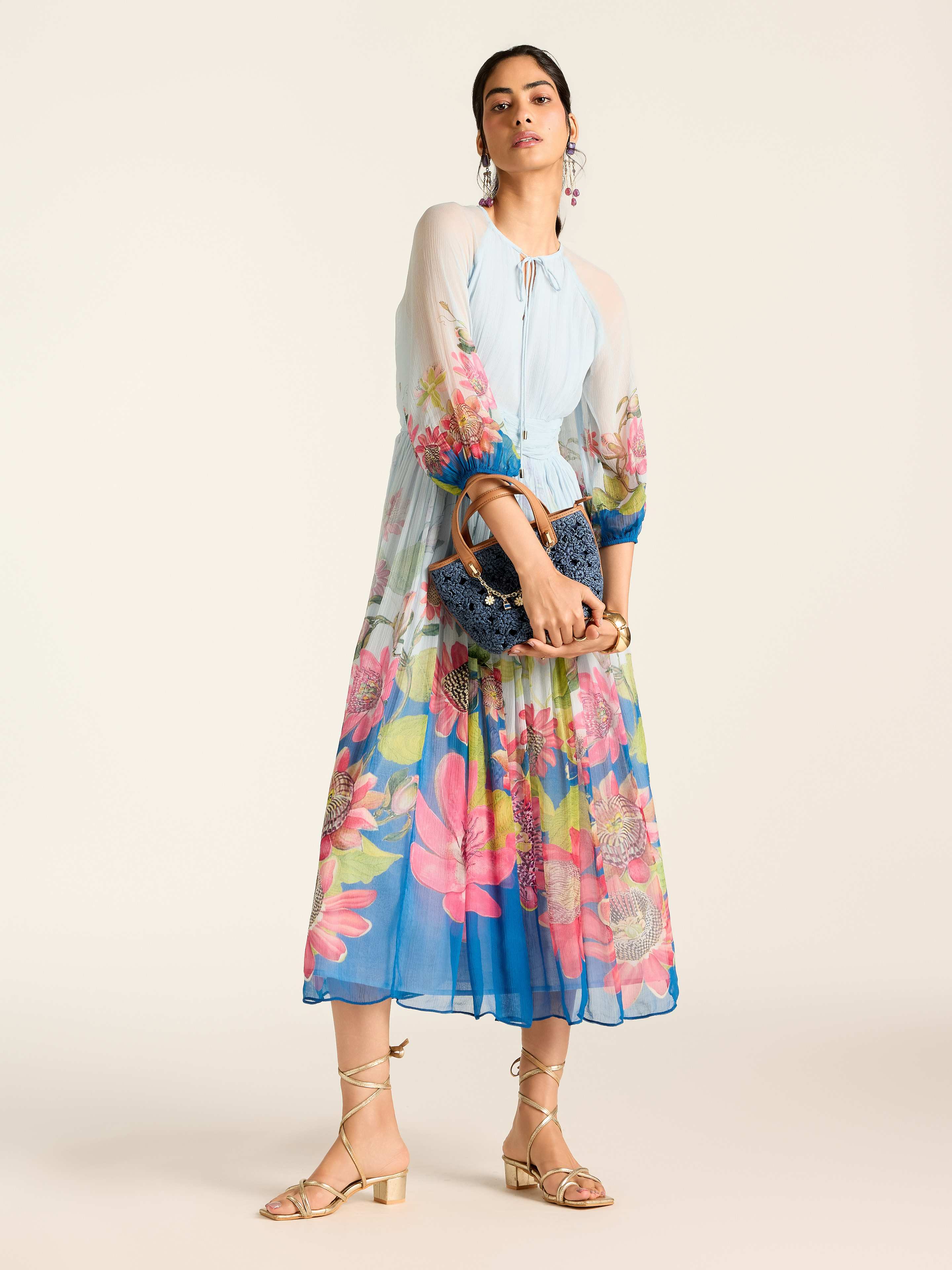 Blue Miley Long Dress