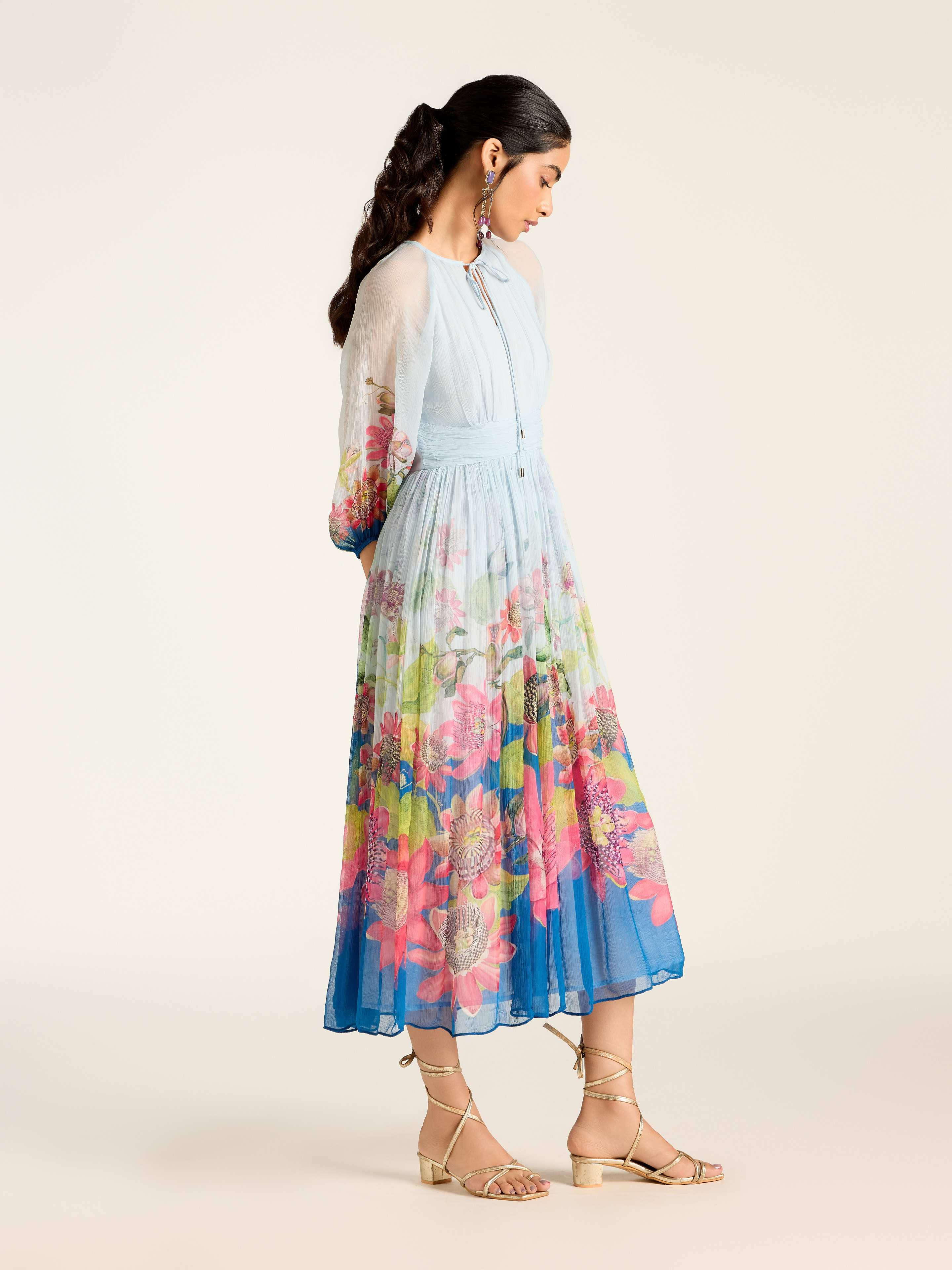 Blue Miley Long Dress