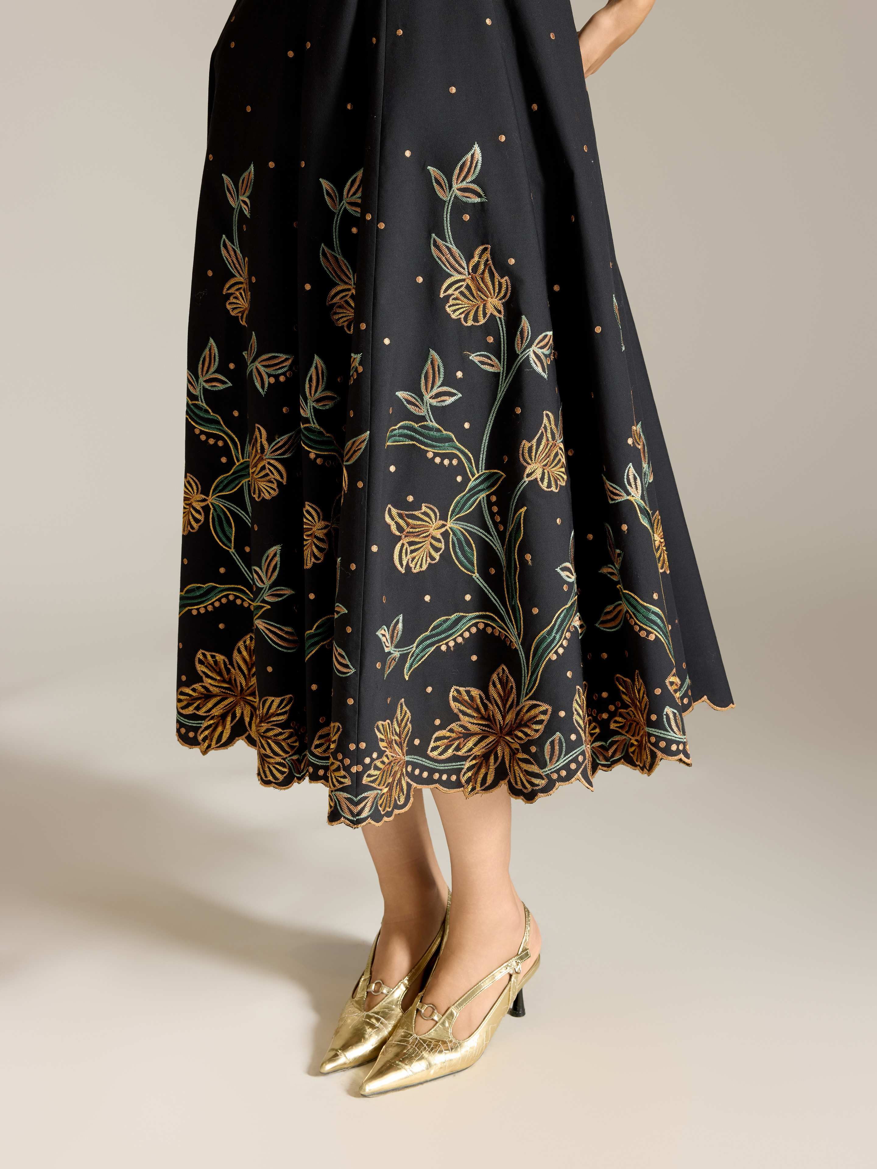 Black Casette Long Dress