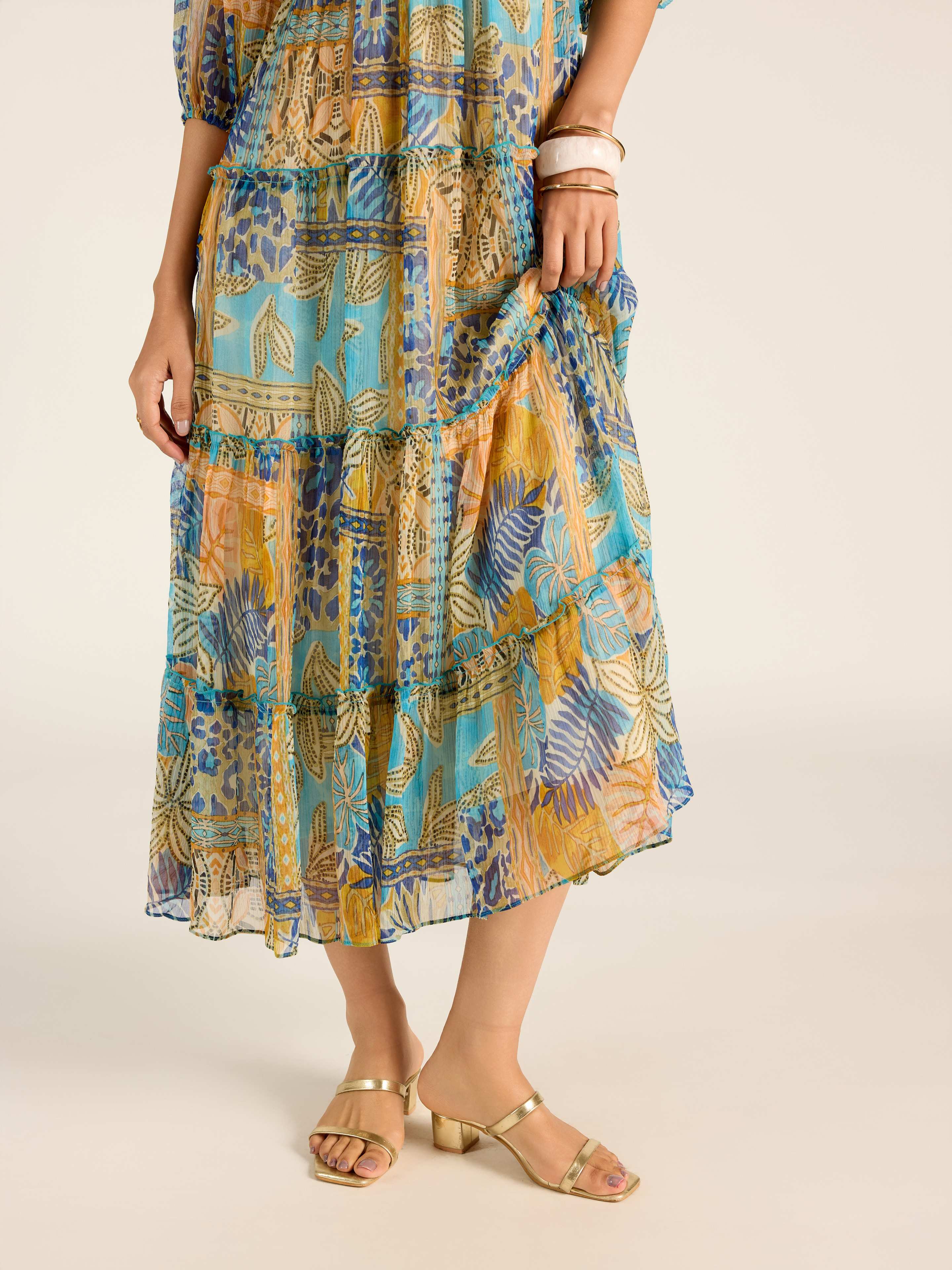 Multi Eleni Long Dress