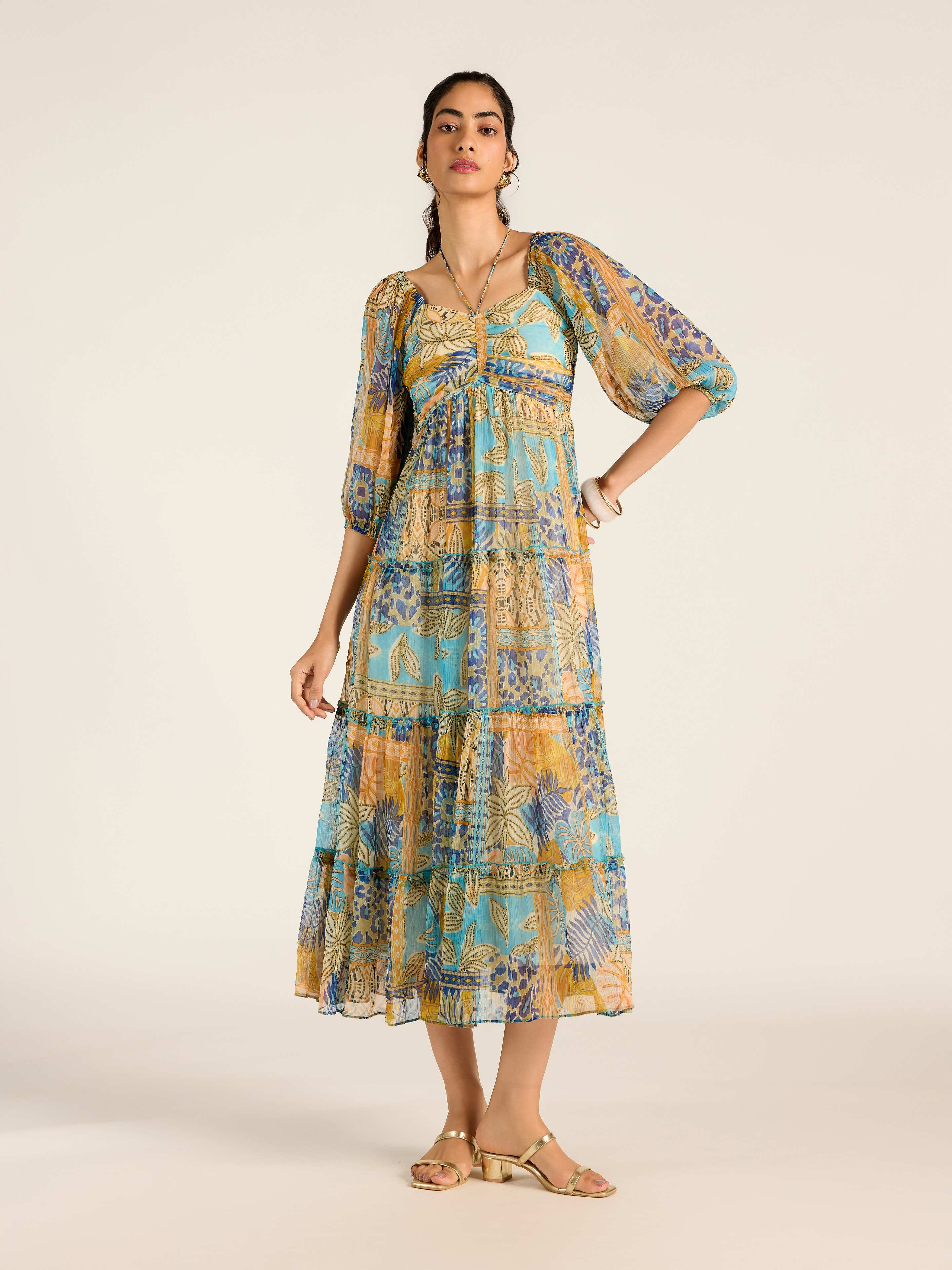 Multi Eleni Long Dress