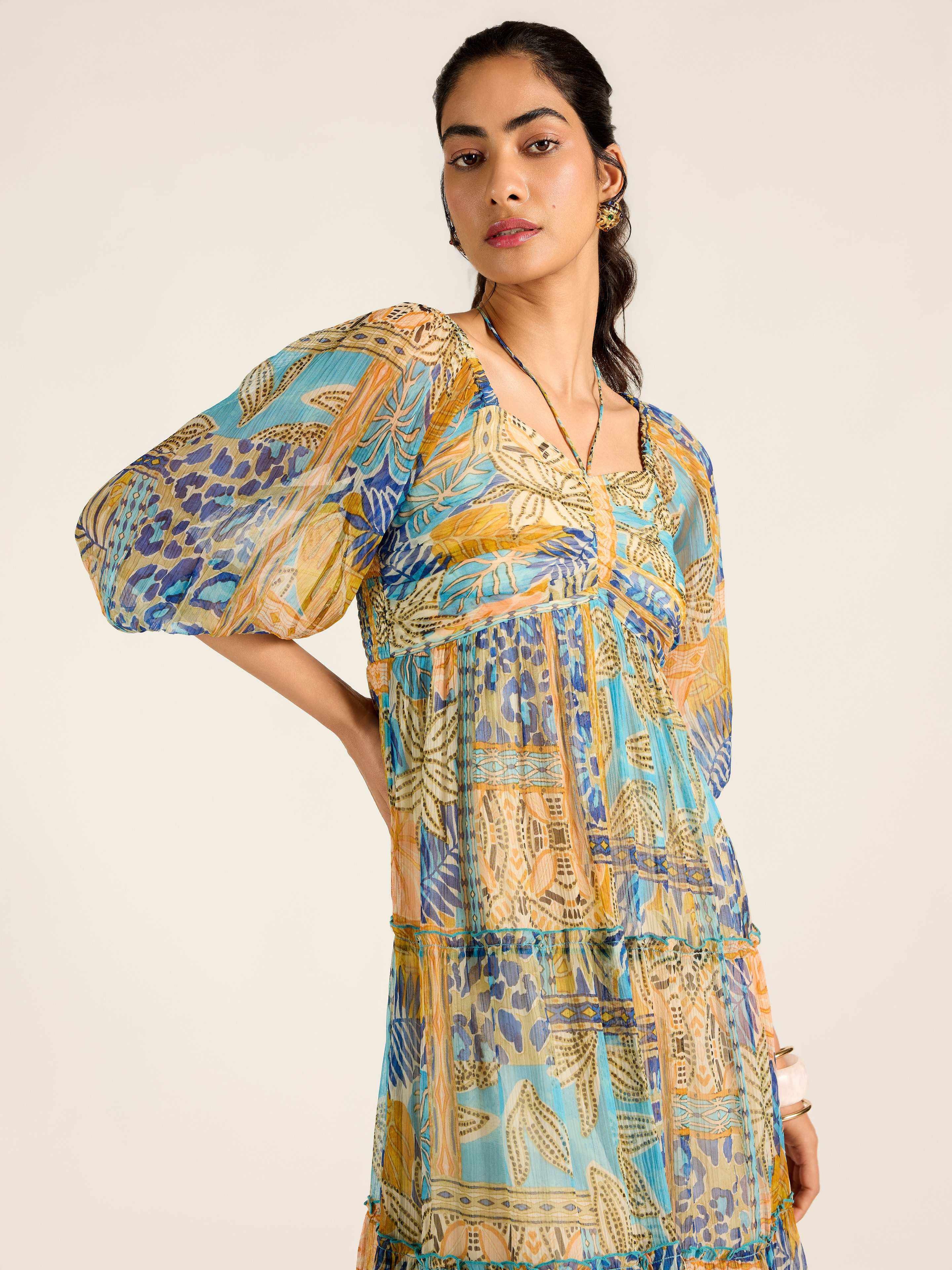 Multi Eleni Long Dress