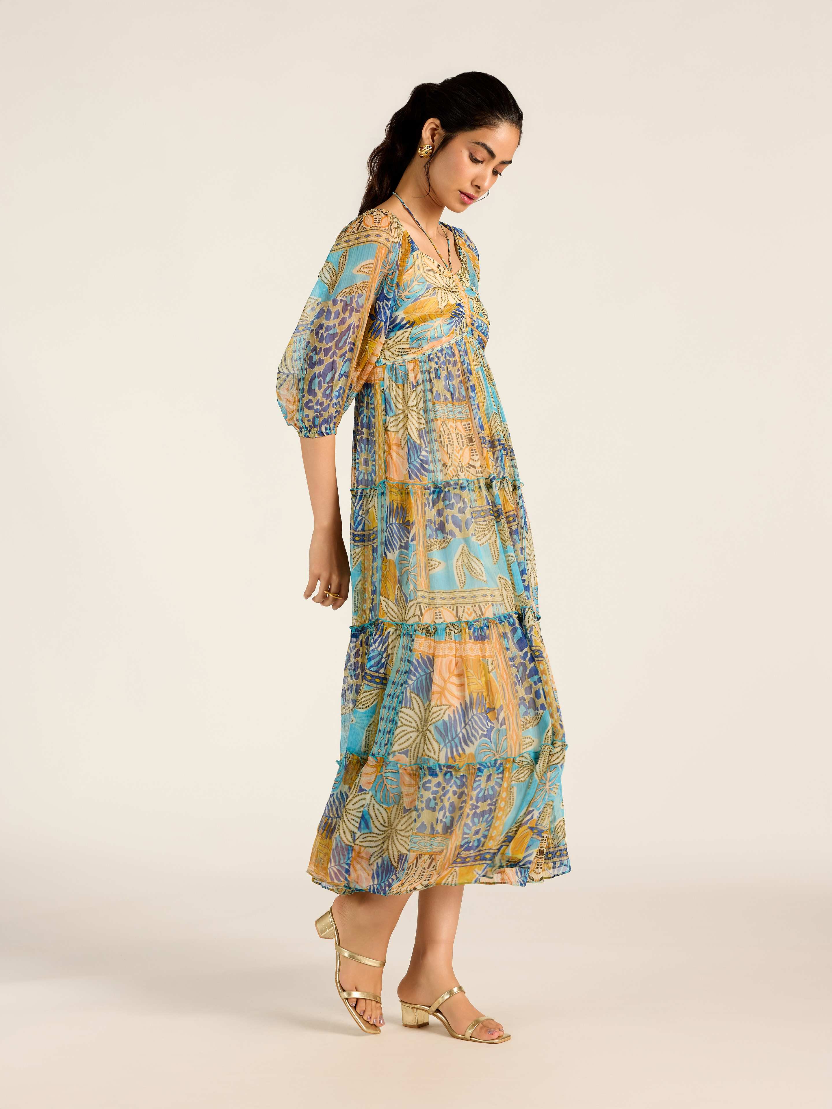 Multi Eleni Long Dress