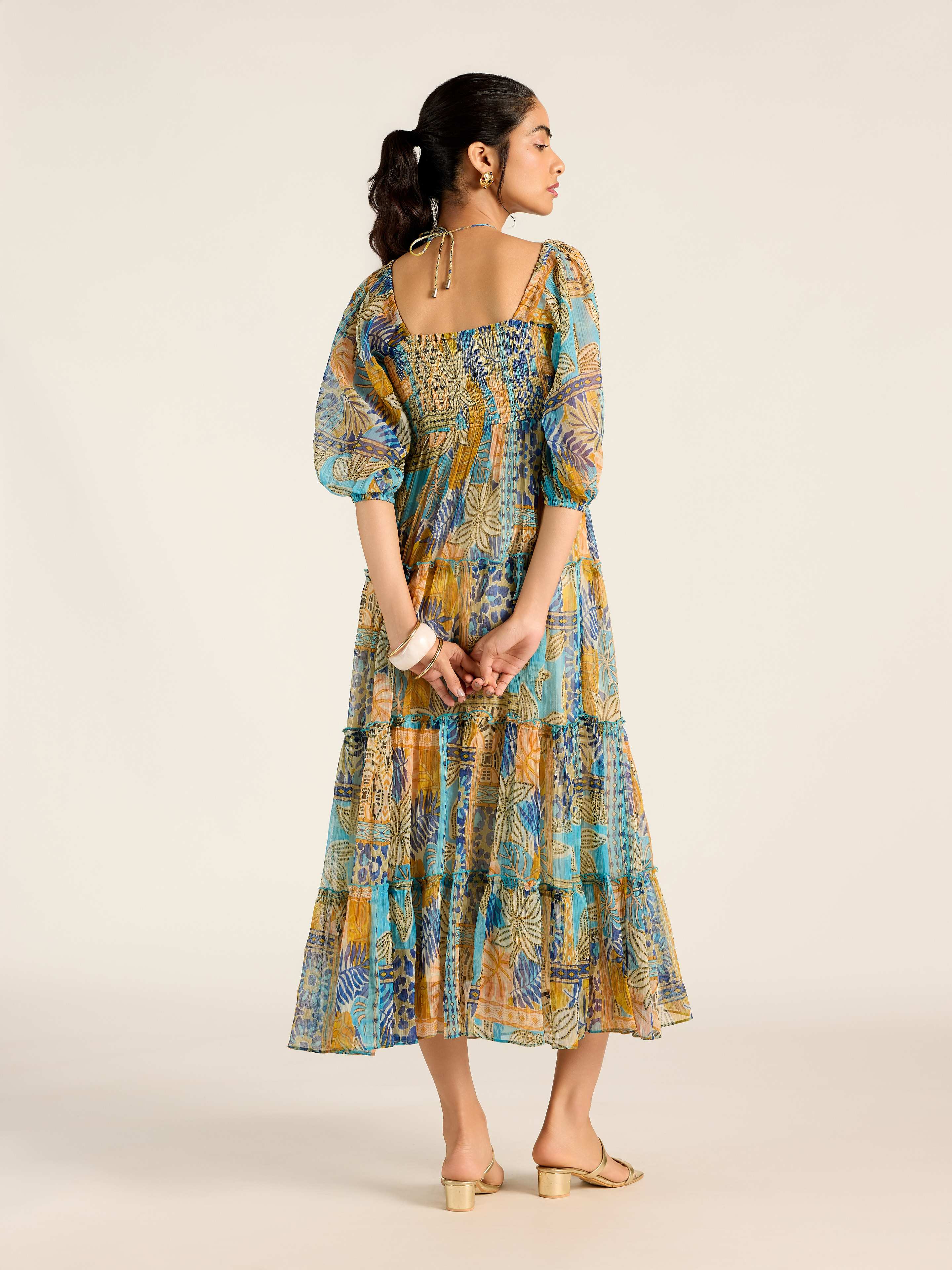 Multi Eleni Long Dress
