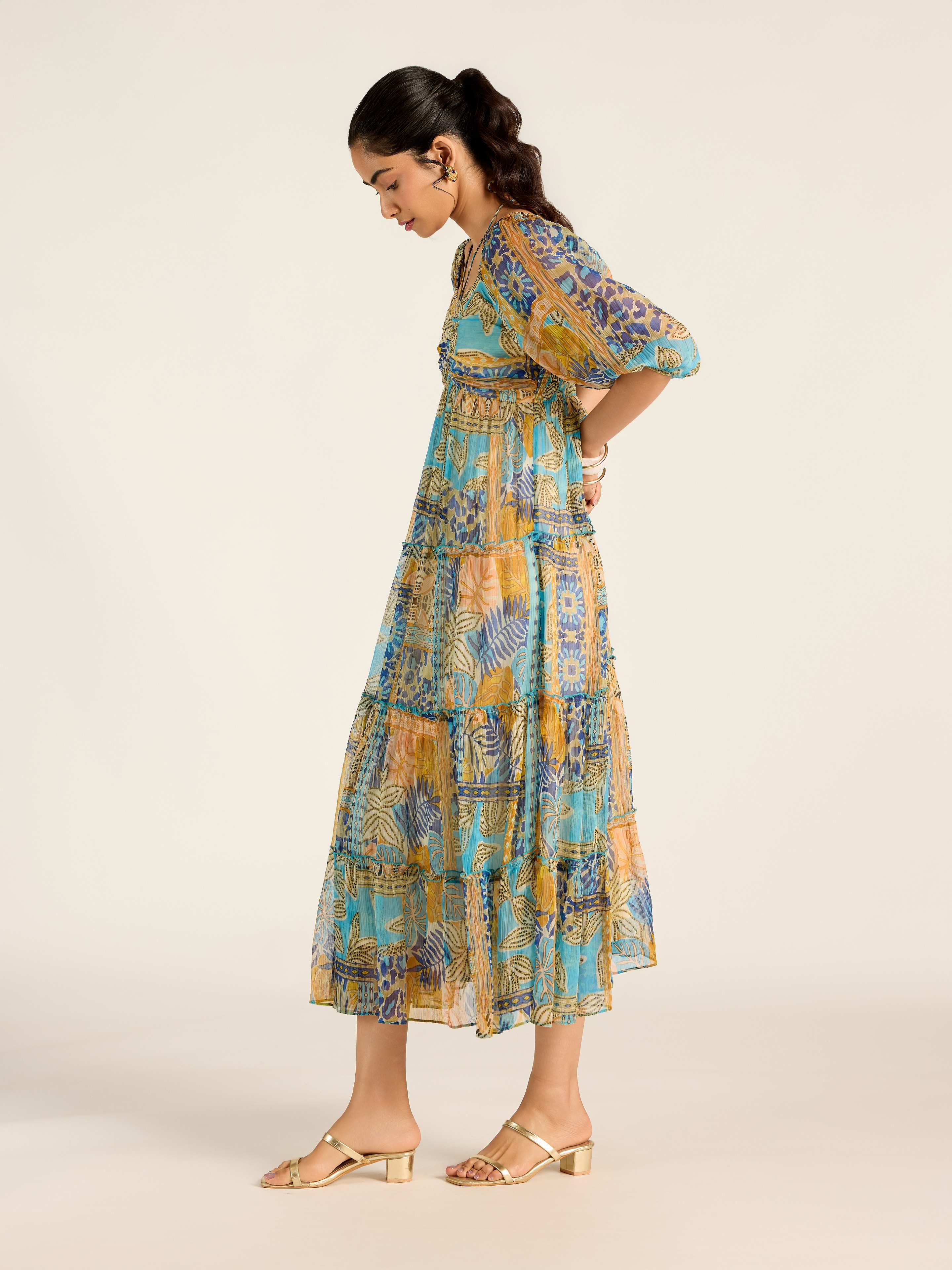 Multi Eleni Long Dress