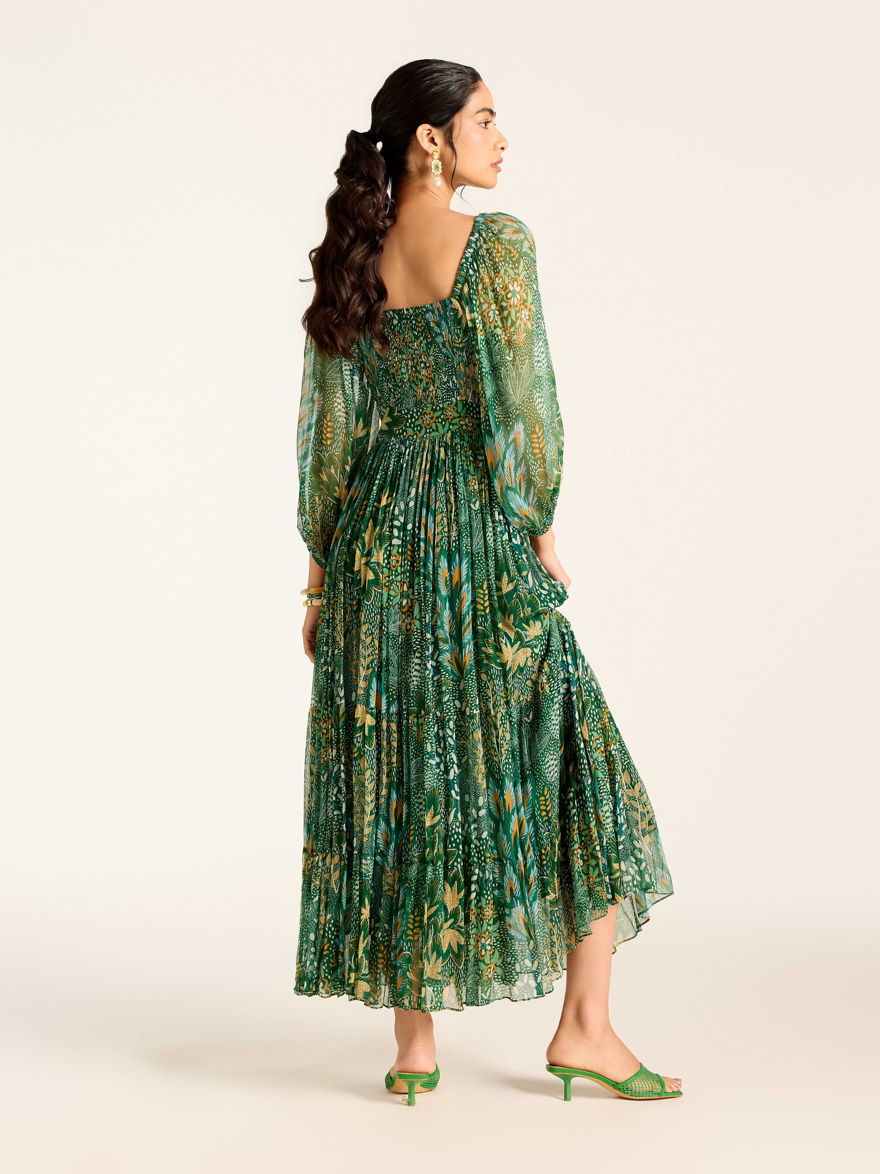 Green Angelique Long Dress