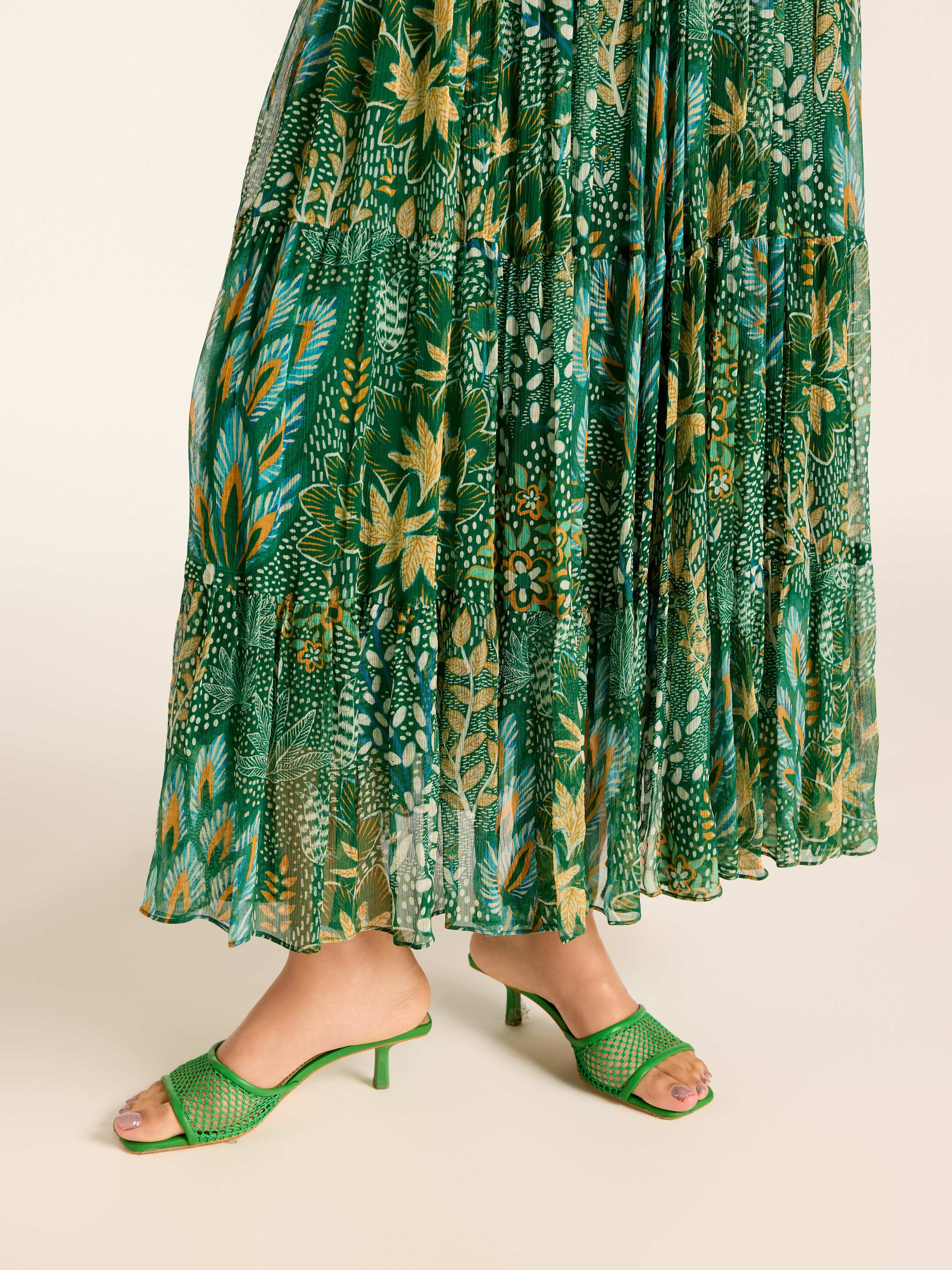 Green Angelique Long Dress