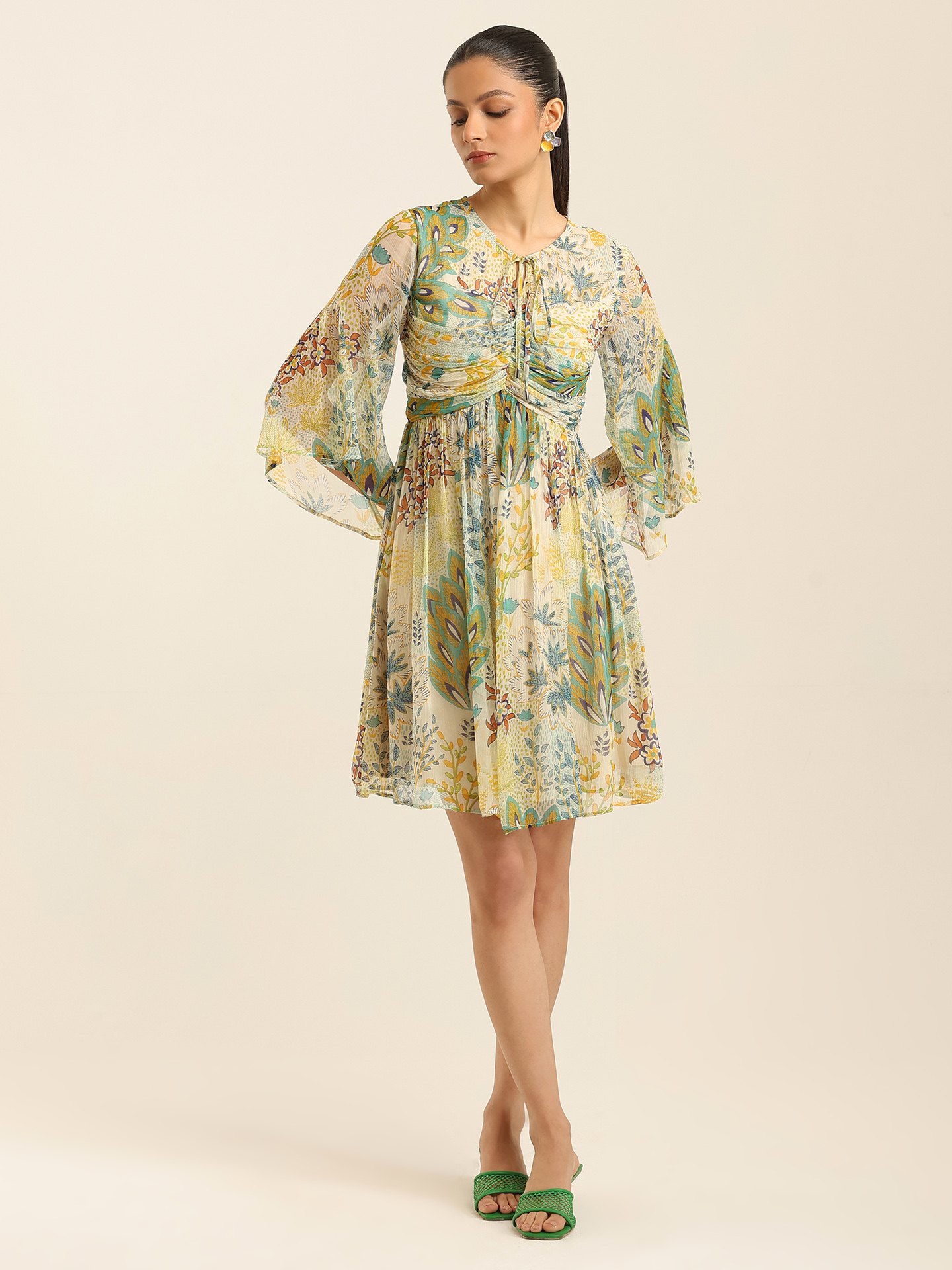 Ecru Angelique Short Dress
