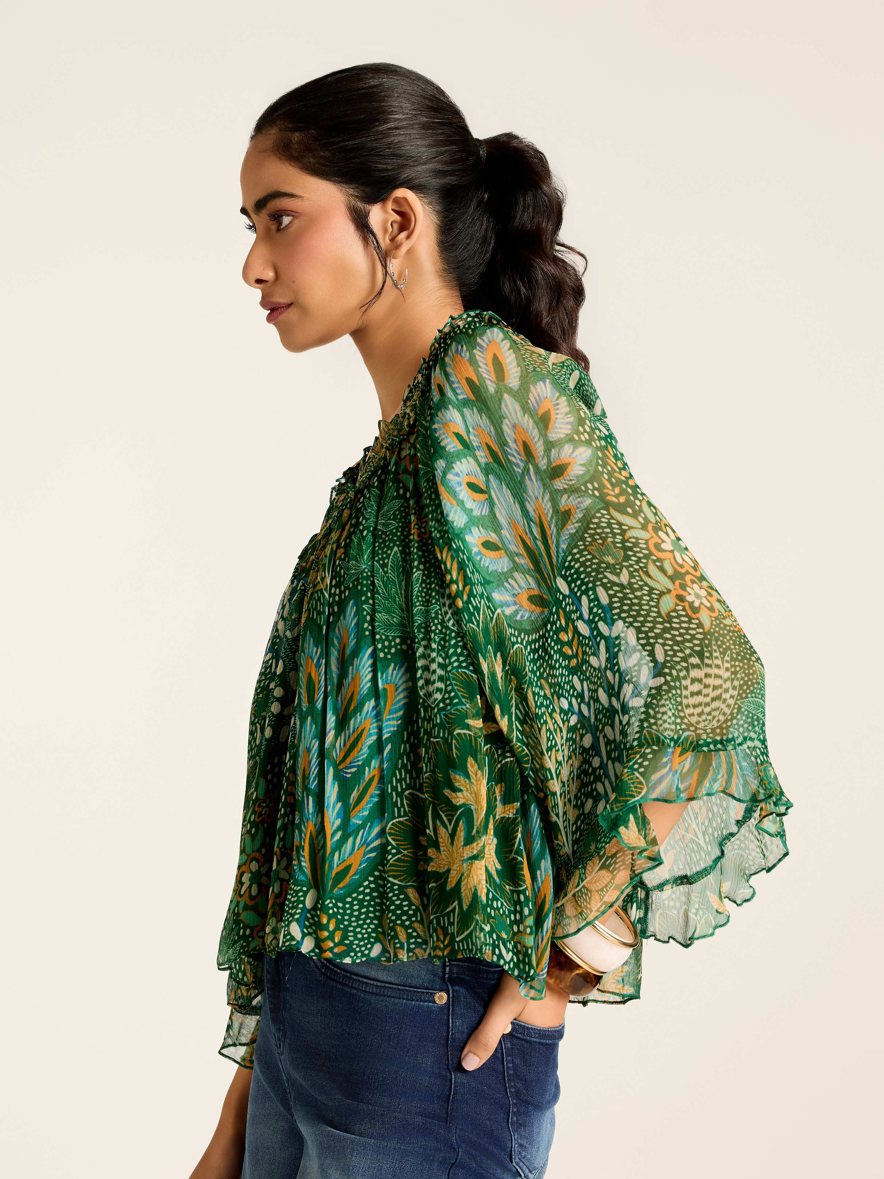 Green Angelique Short Top