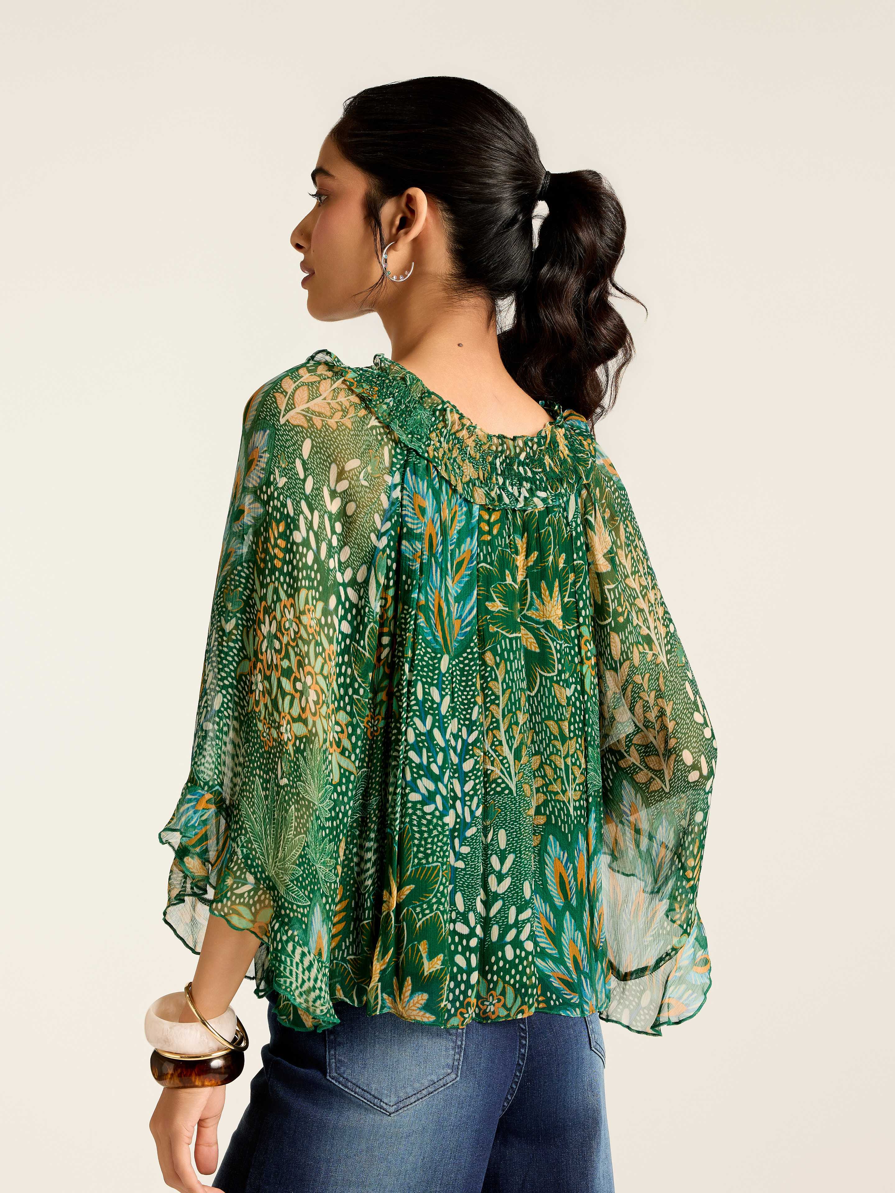 Green Angelique Short Top