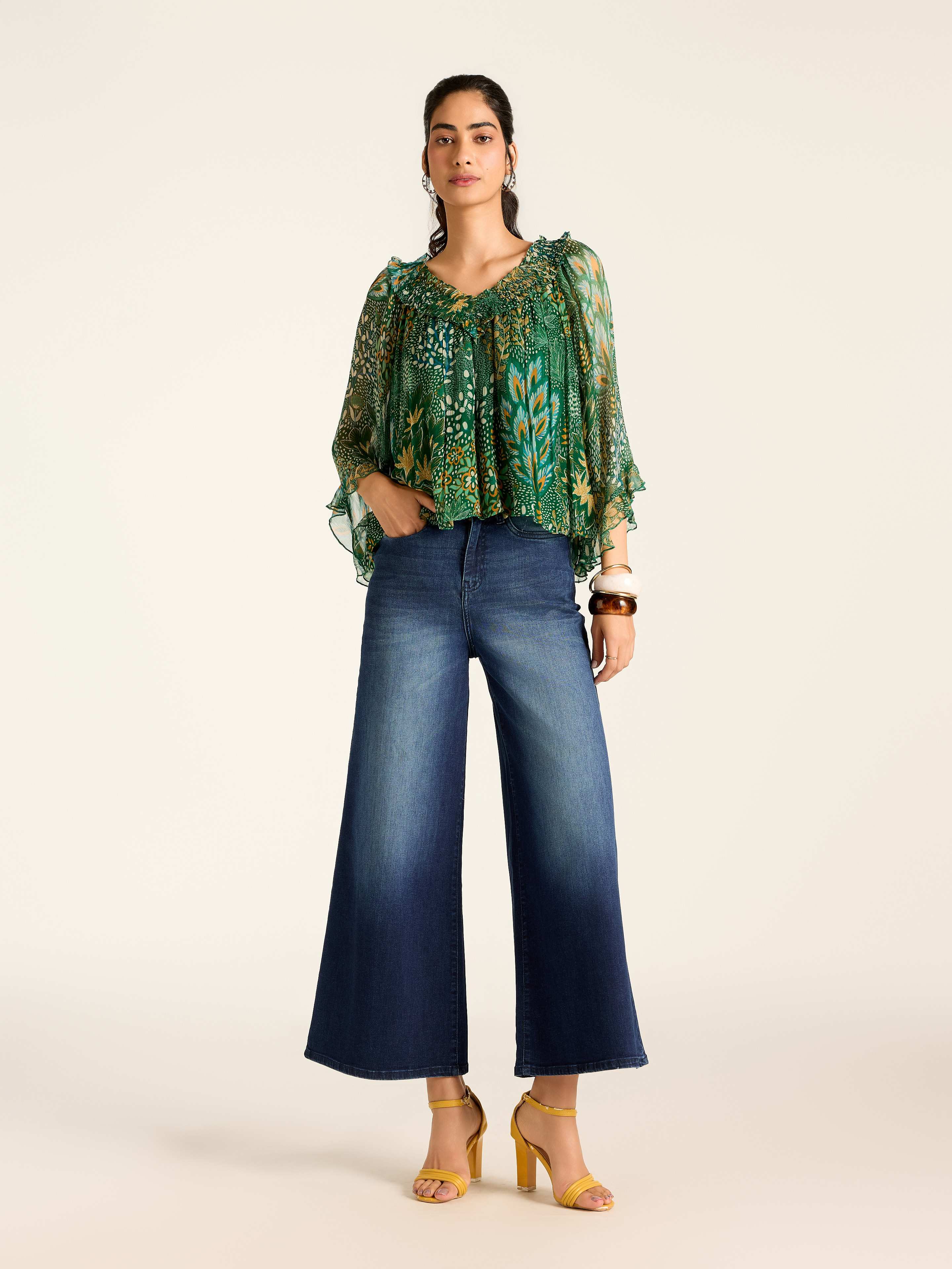 Green Angelique Short Top