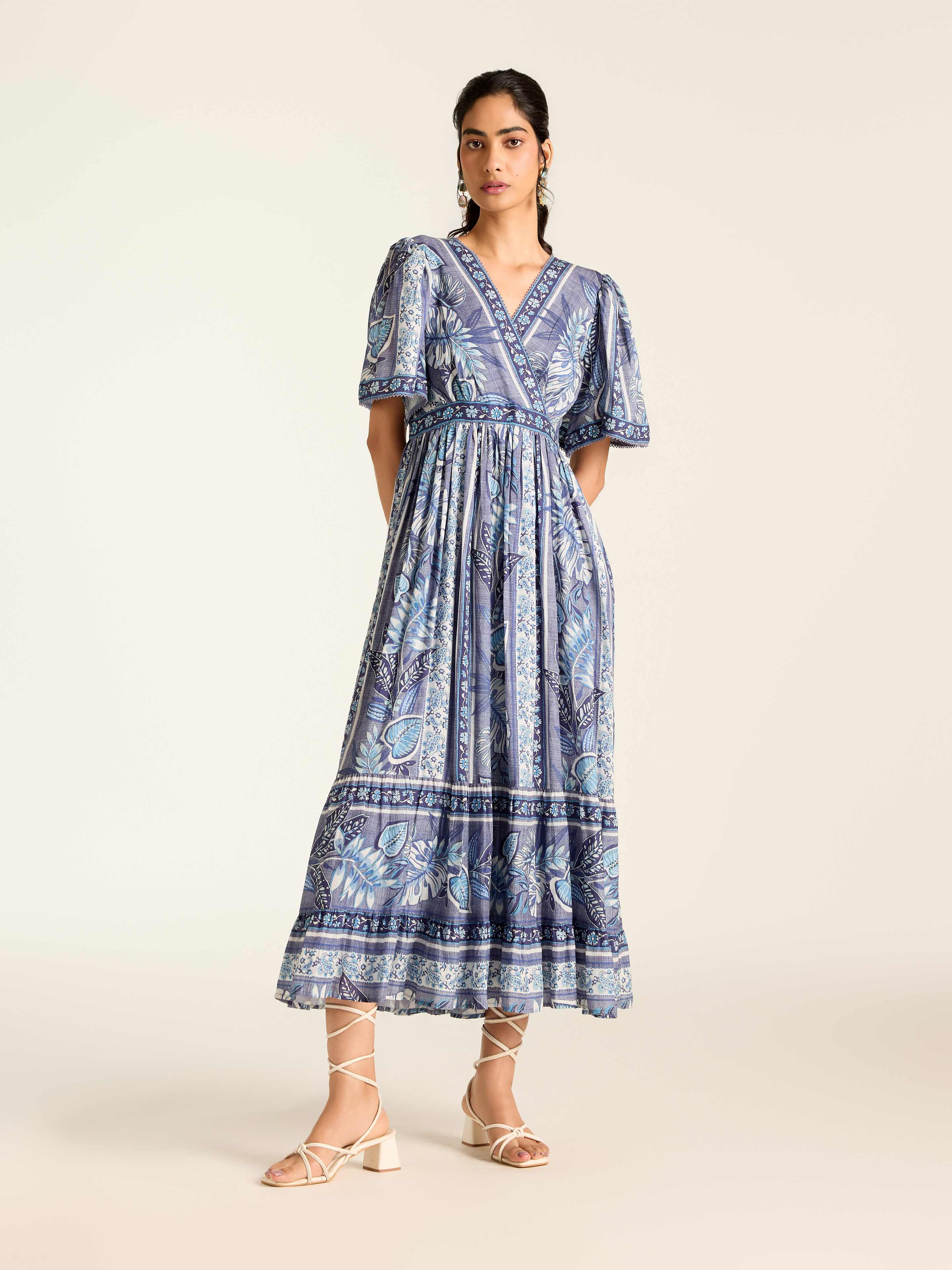 Blue Rosemond Long Dress