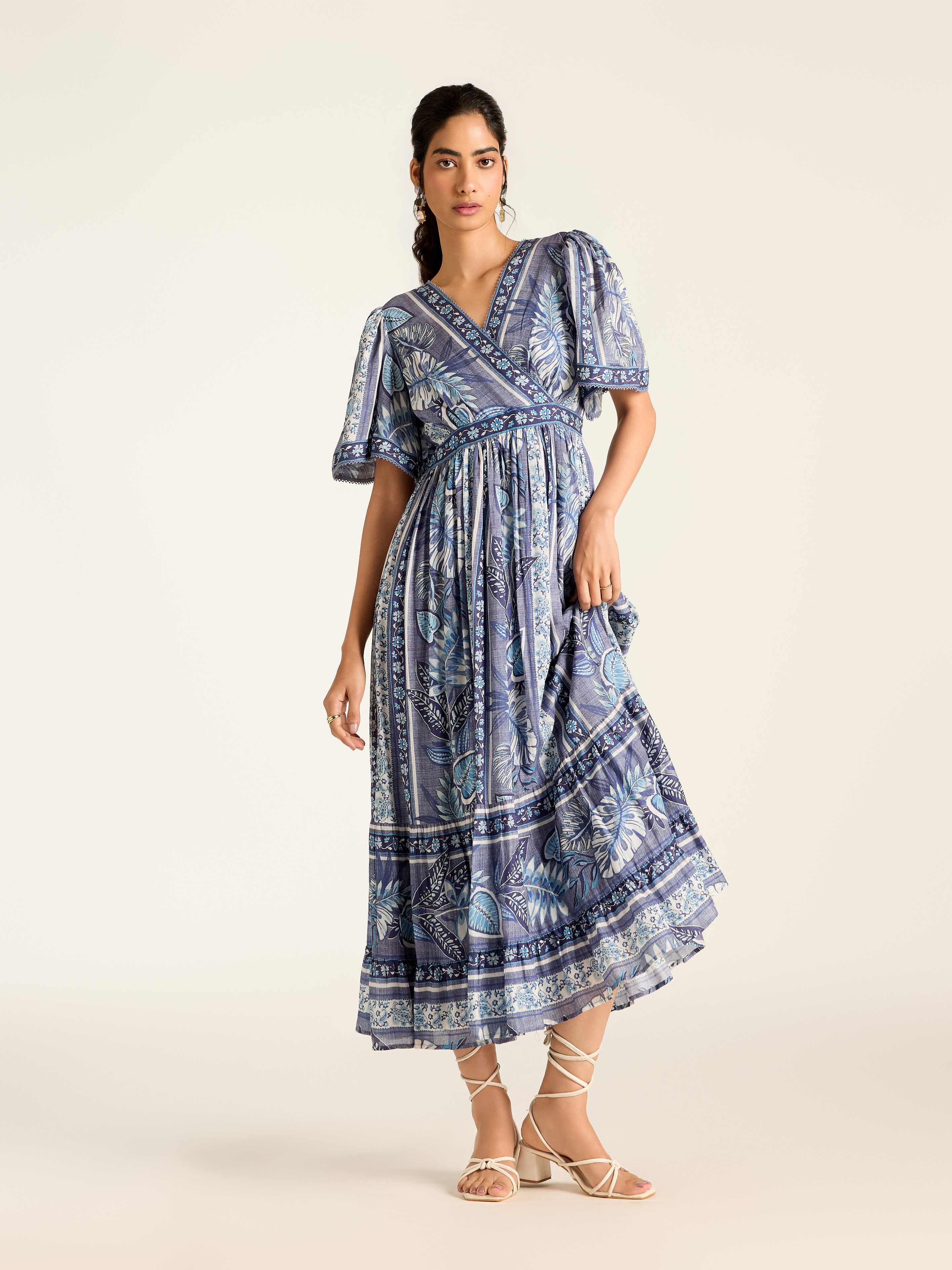 Blue Rosemond Long Dress