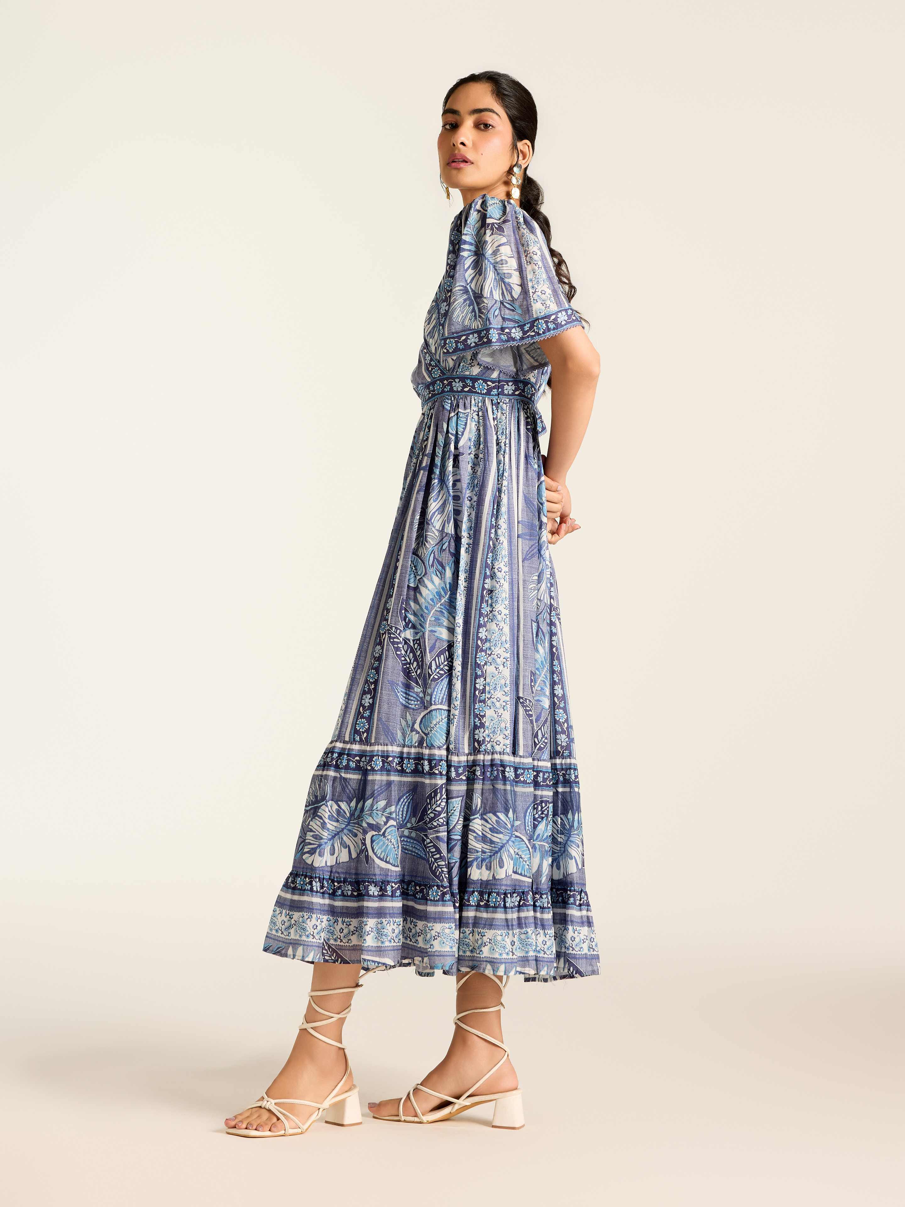 Blue Rosemond Long Dress